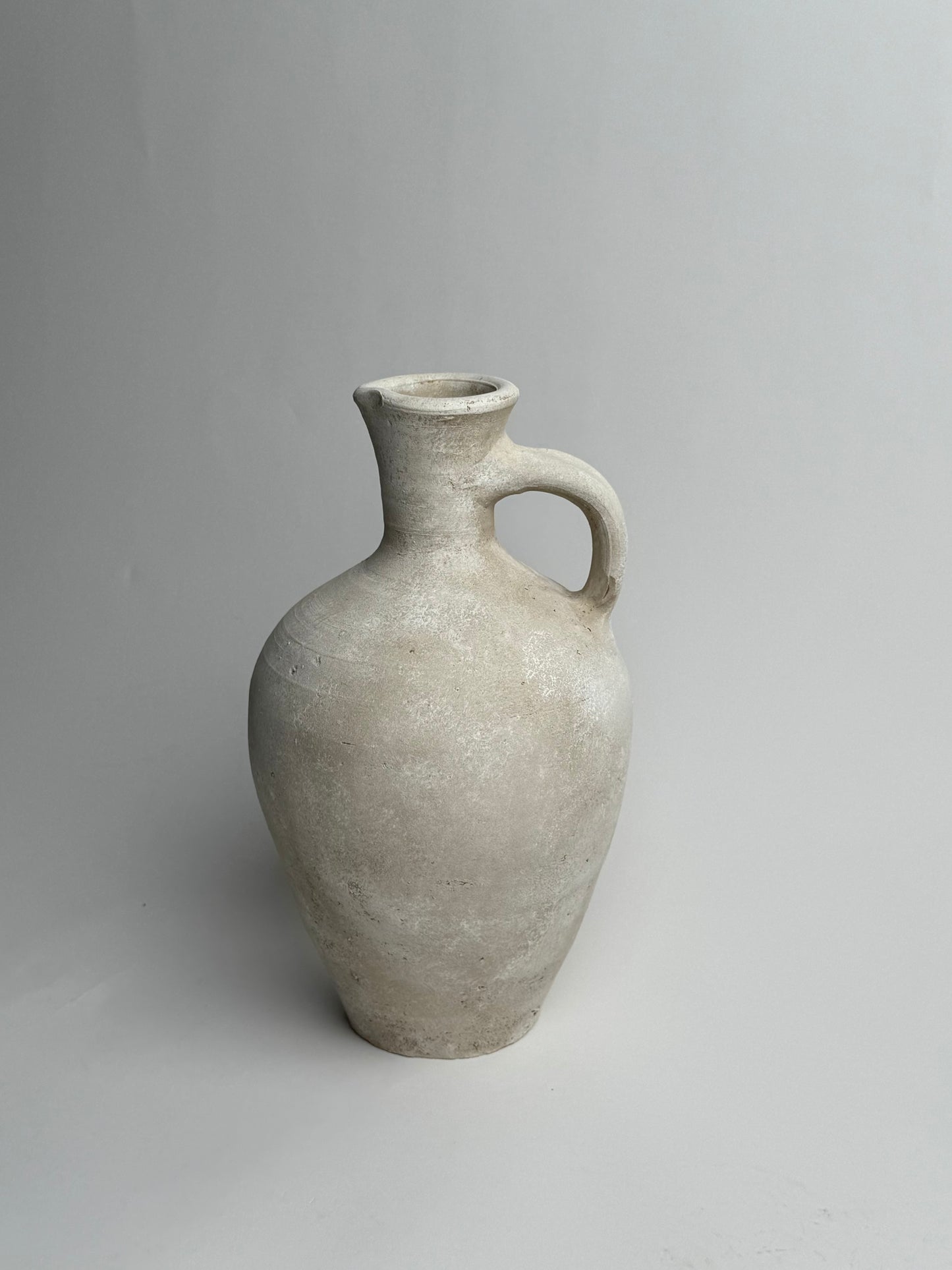Up-Cycled | Large Off-White Mediterranean Style Jug