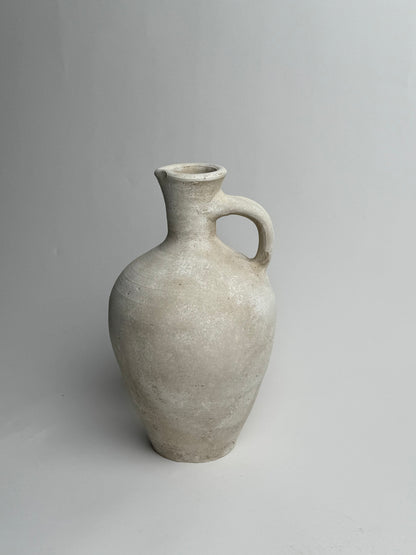 Up-Cycled | Large Off-White Mediterranean Style Jug
