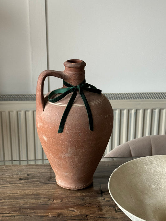 Large Terracotta Handled Vessel