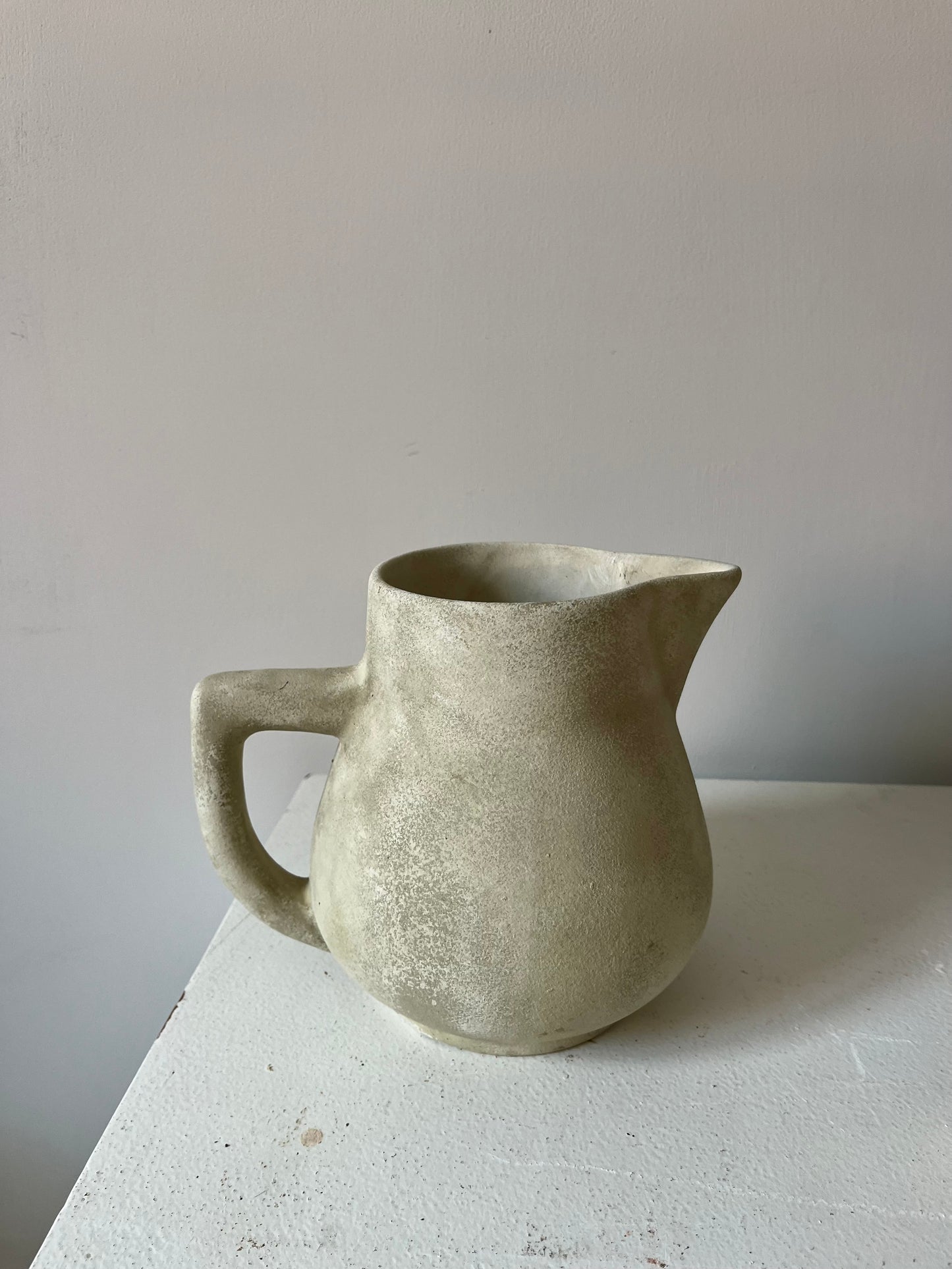 CLOUD  |  light beige stone effect angled decorative jug