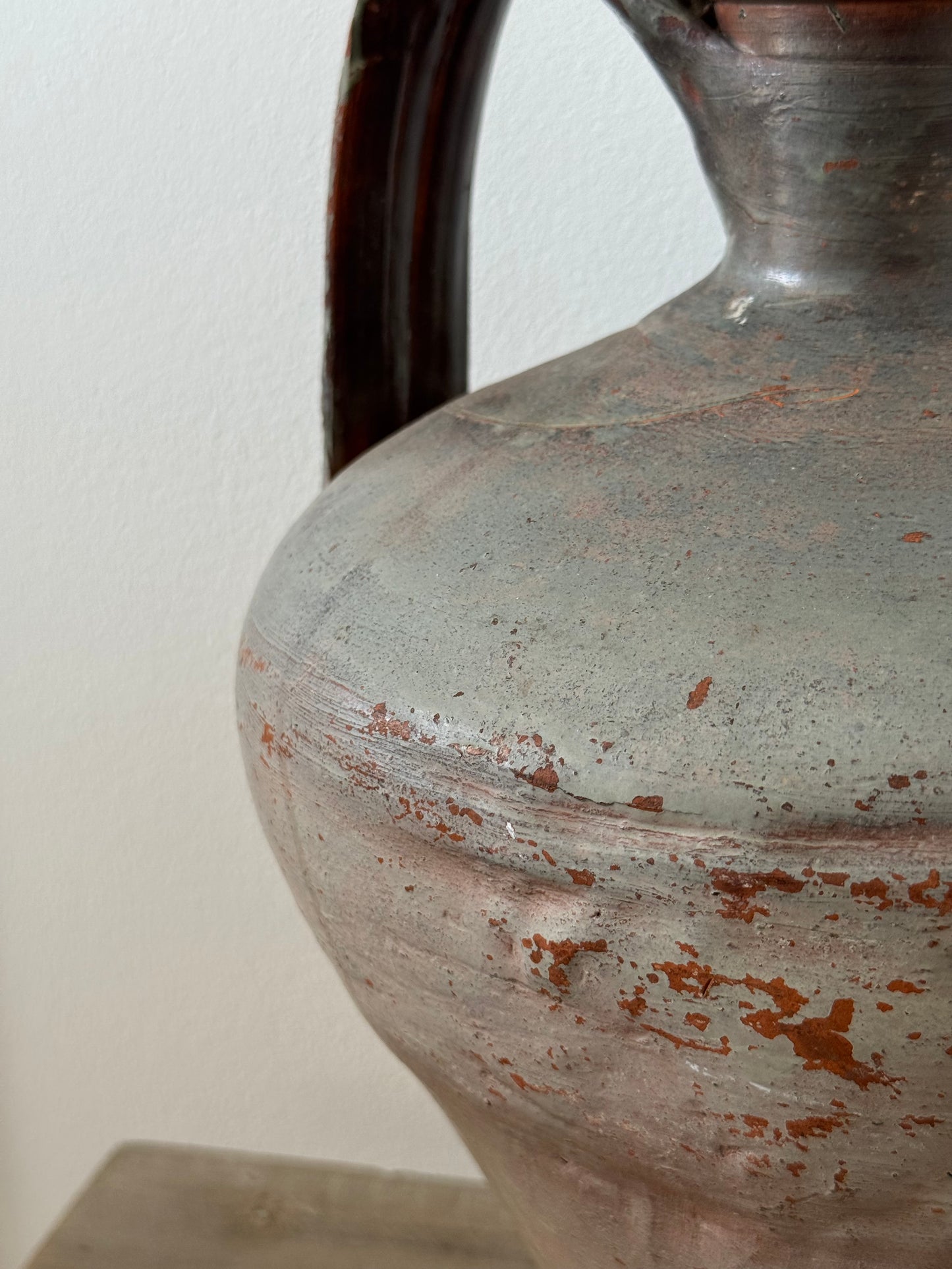 Large vintage terracotta jug