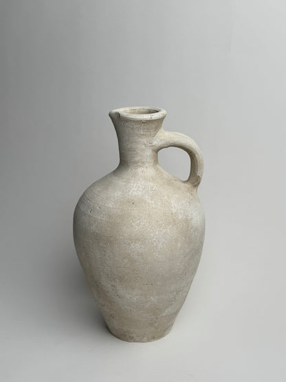 Up-Cycled | Large Off-White Mediterranean Style Jug