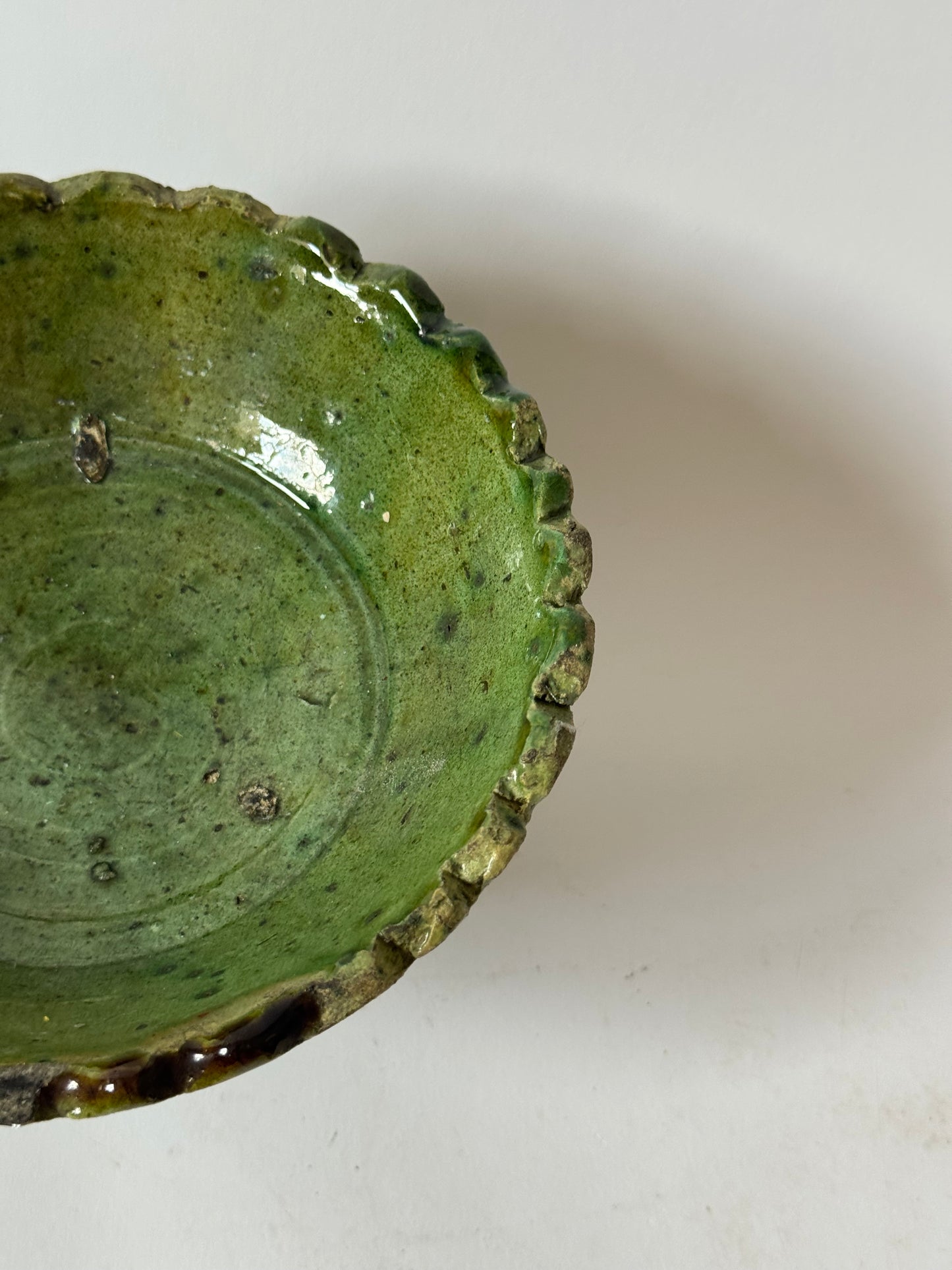 Green Moroccan Pedestal Bowl