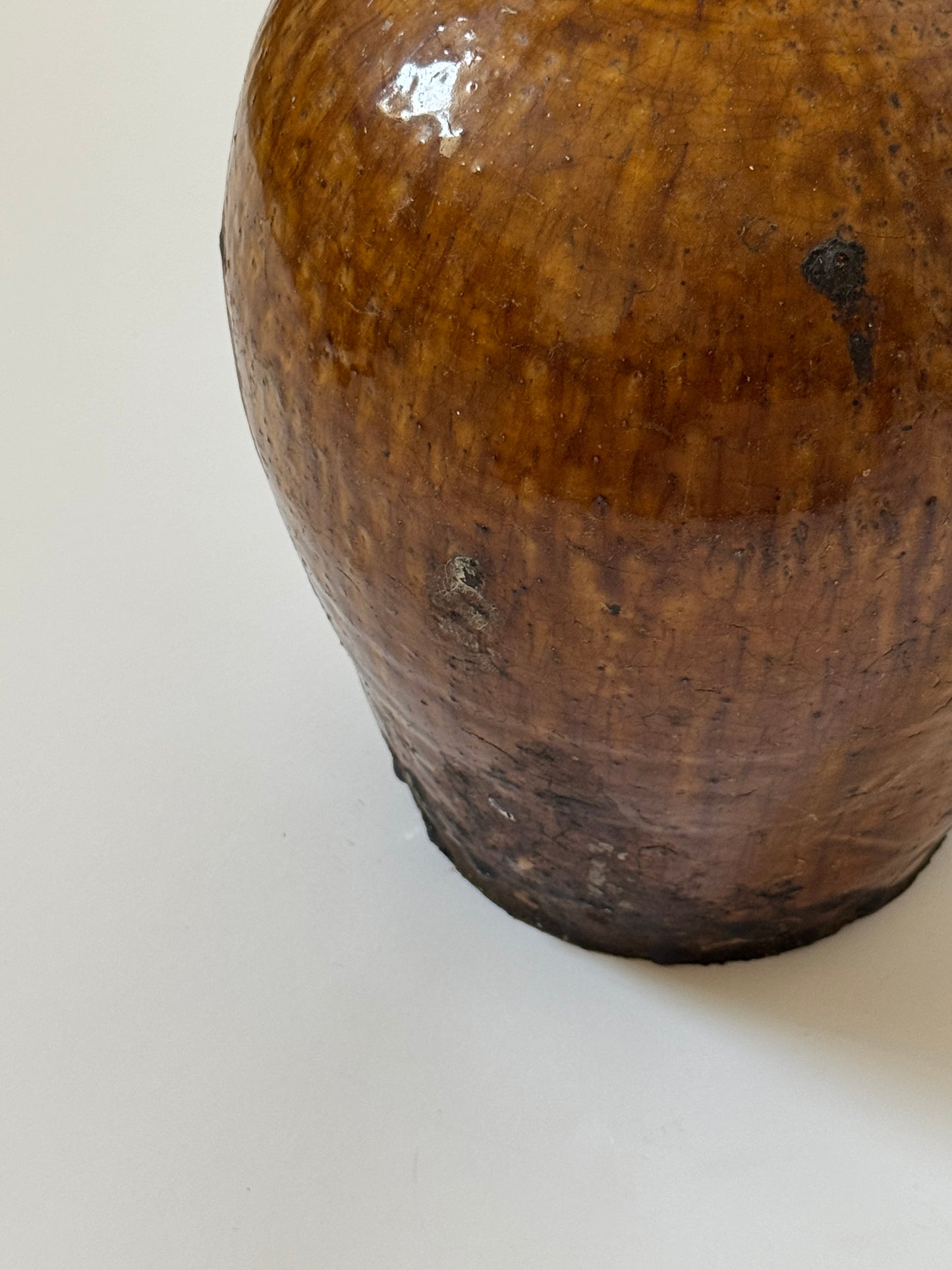 Large Amber Glaze Jug