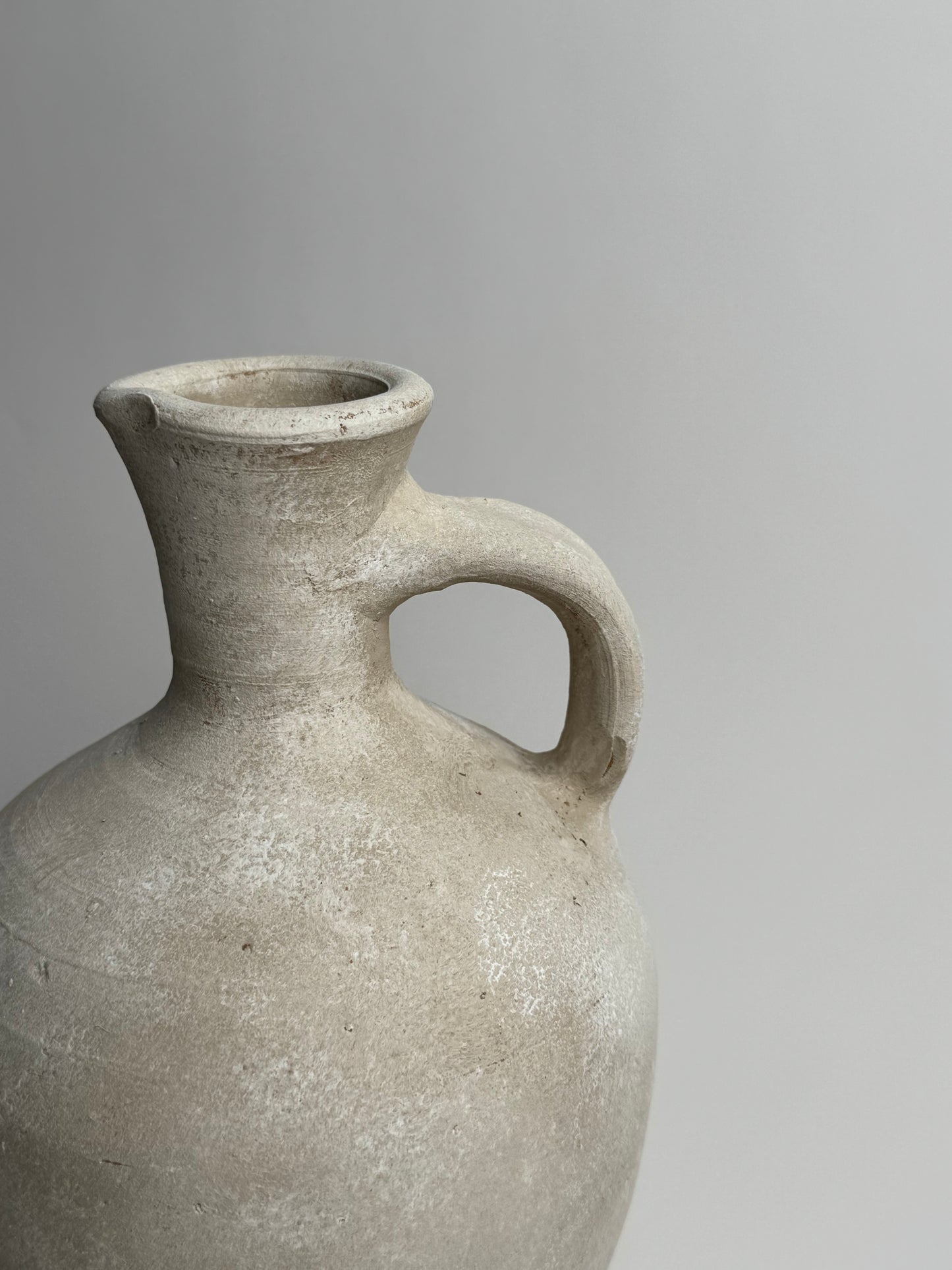 Up-Cycled | Large Off-White Mediterranean Style Jug