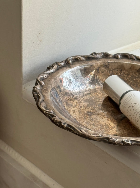 Vintage silver plate/trinket dish