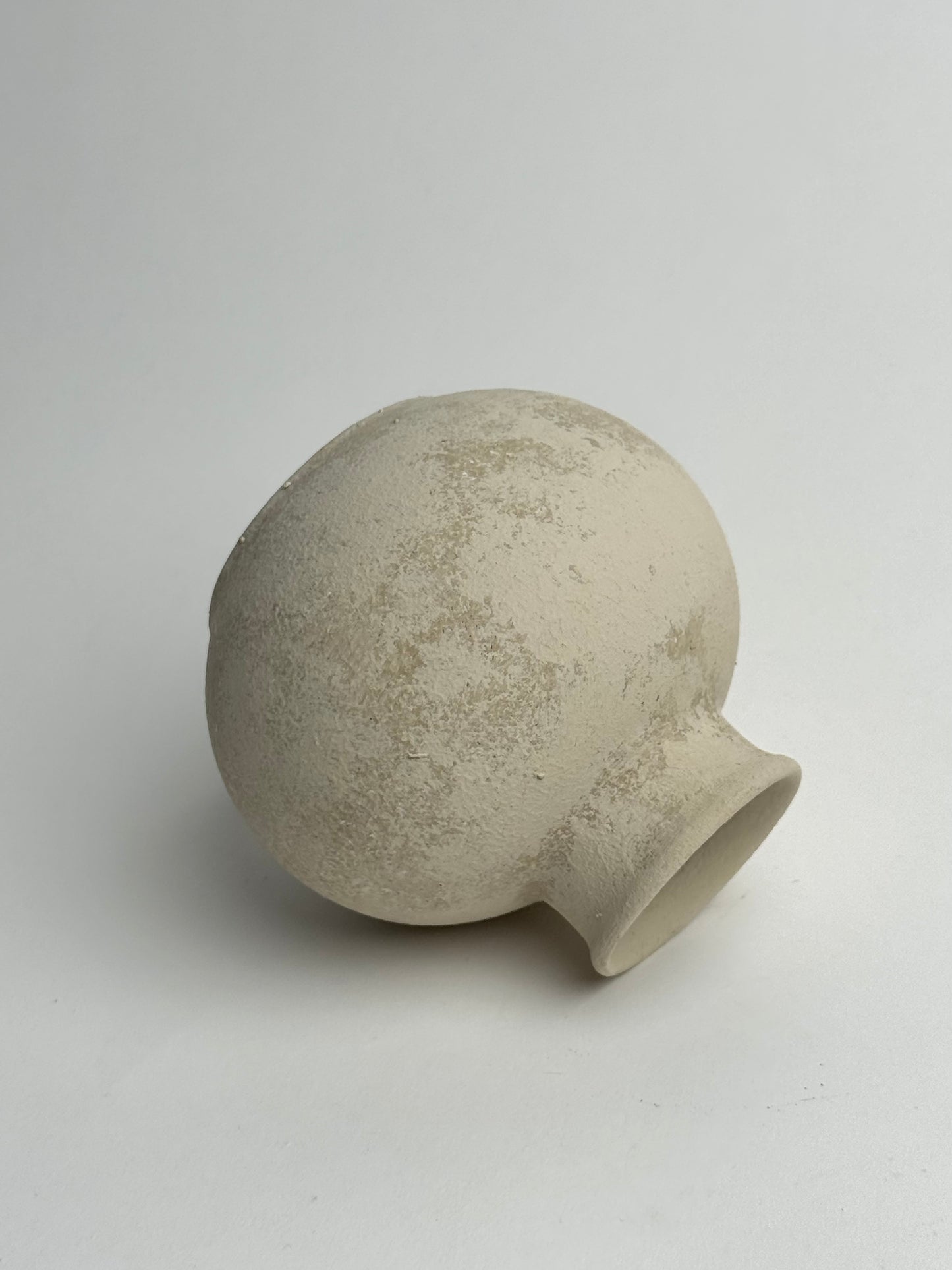 Up-Cycled | Soft Beige Small Rounded Pot