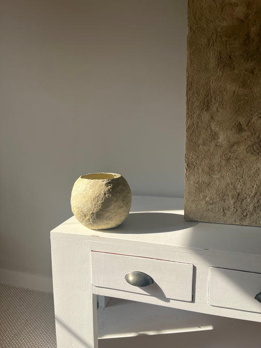 CLOUD  |  heavily textured round bowl vase