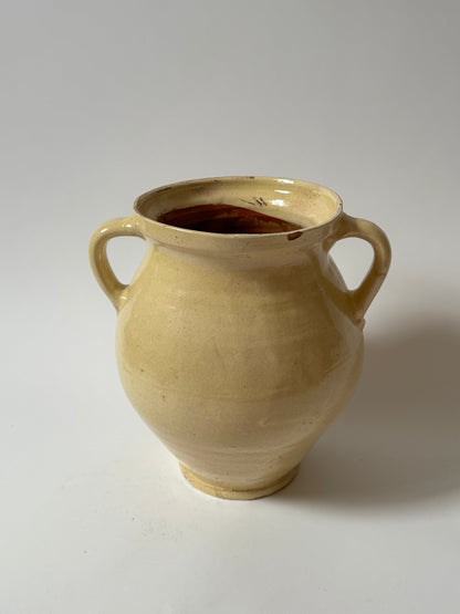 Butter Yellow Twin Handled Vessel