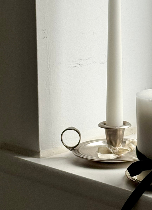 Vintage Silver Candle Holder