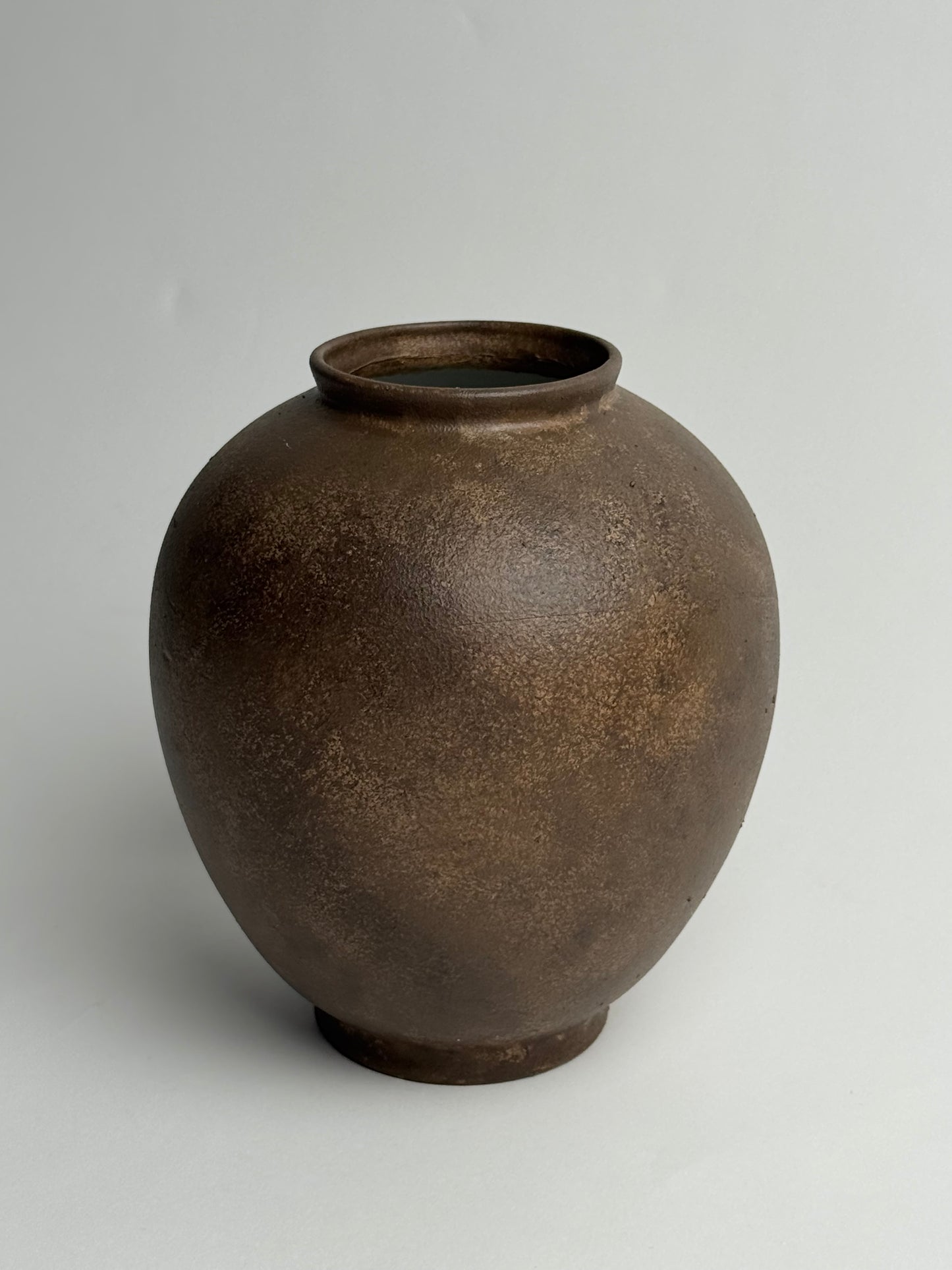 Up-Cycled | Deep Earthy Brown Rounded Vase