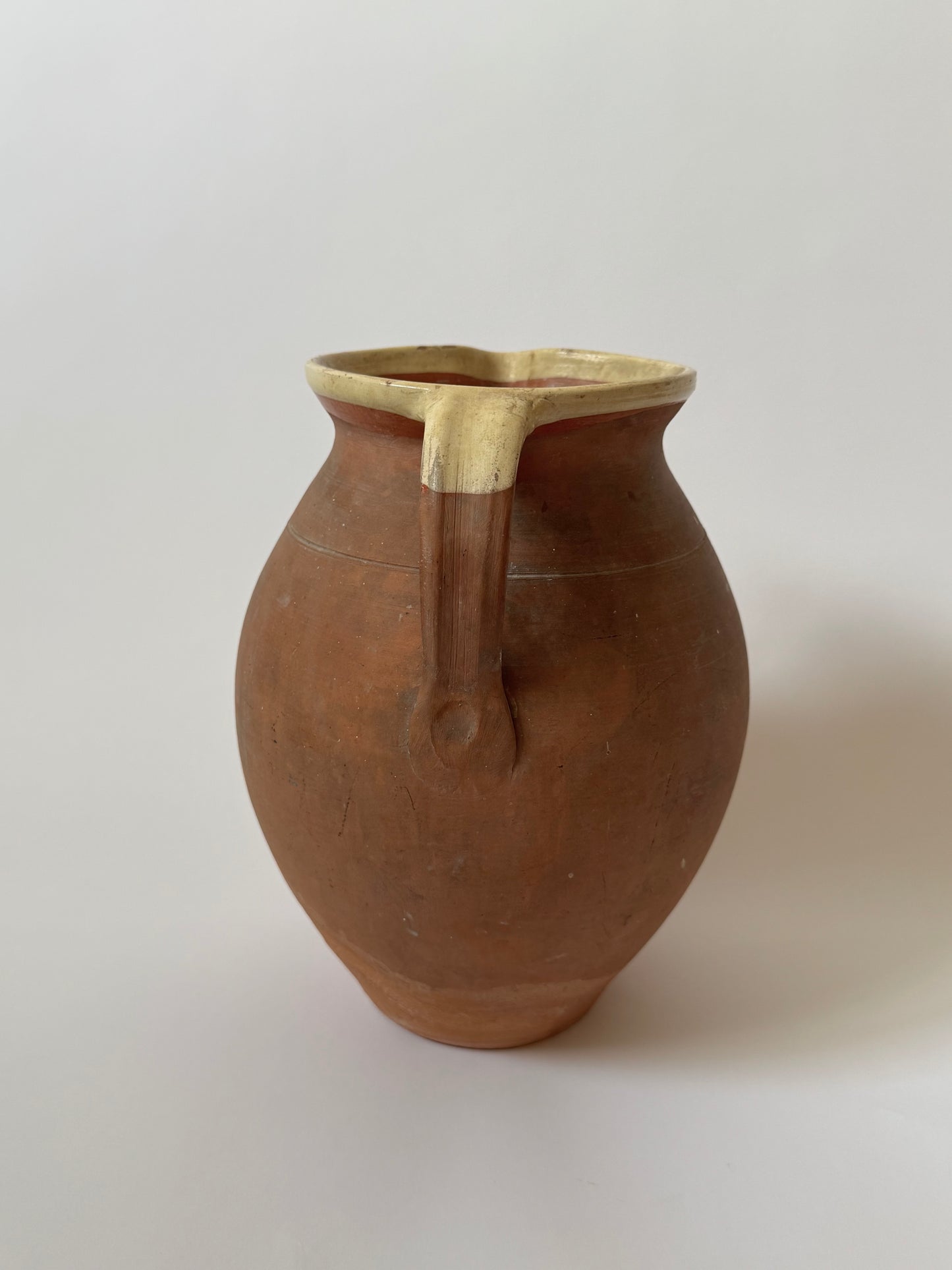 Large Aged Terracotta Jug