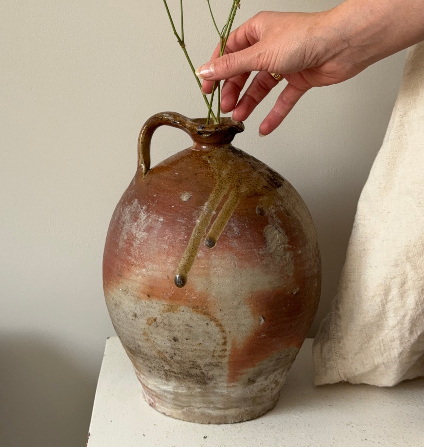 Antique French Stoneware Jug