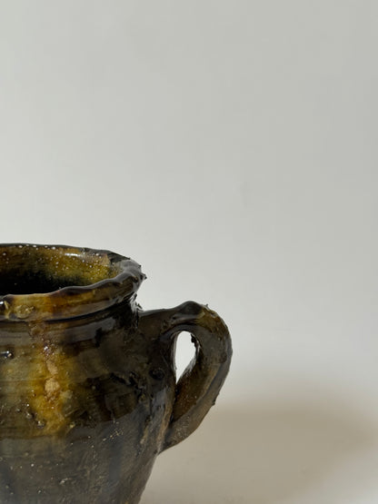 Deep Olive Twin Handle Moroccan Pot