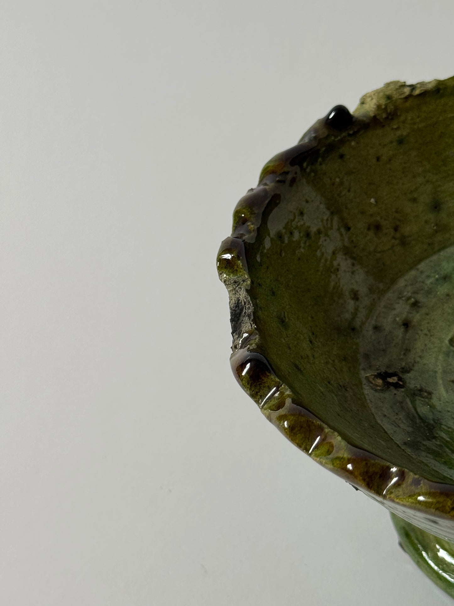 Green Moroccan Pedestal Bowl