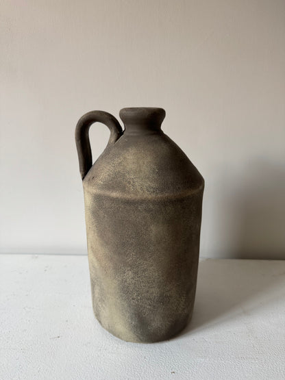 EARTH  | large earthy brown rustic handled pot