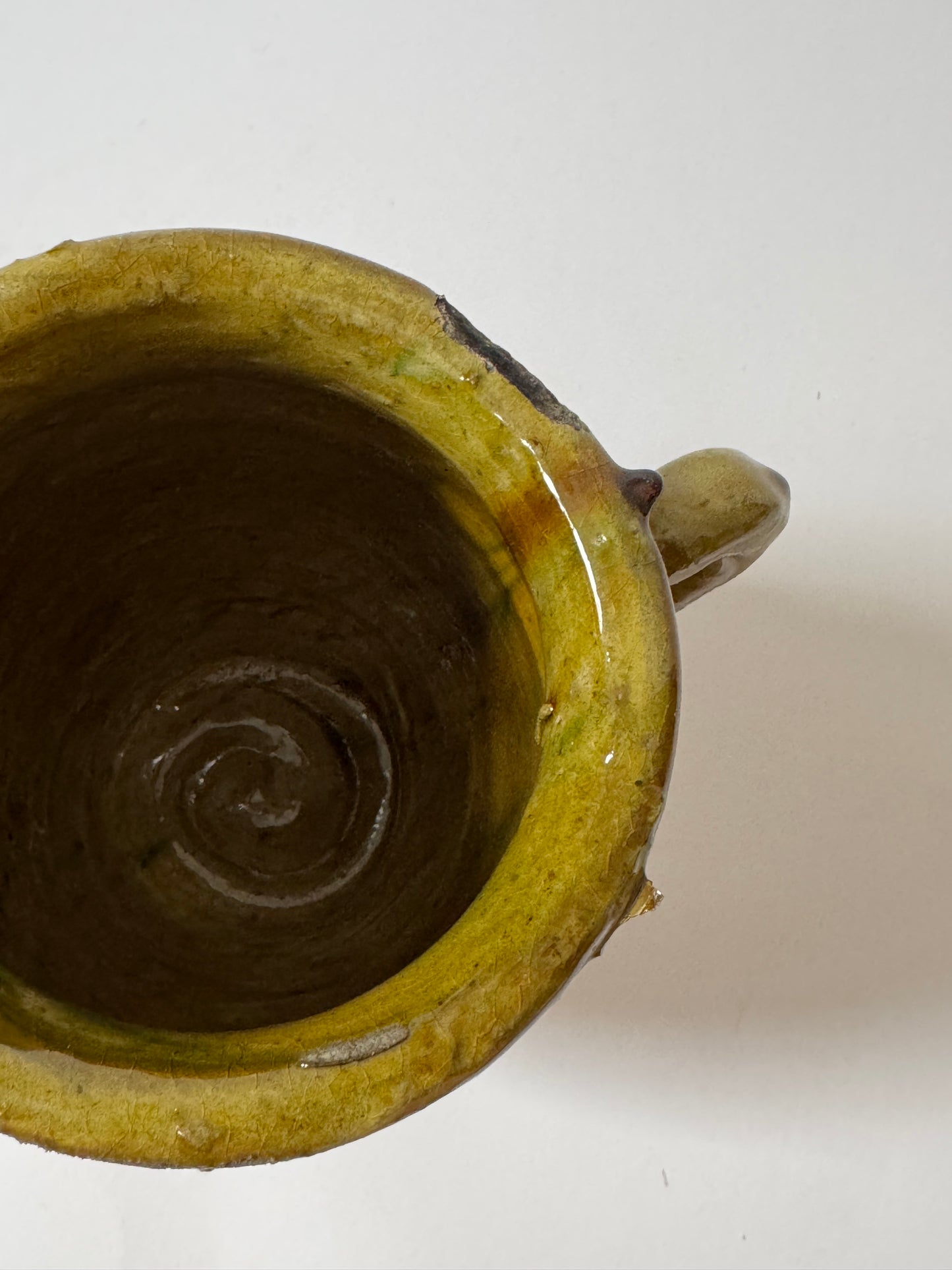 Olive Half Glaze Moroccan Vessel