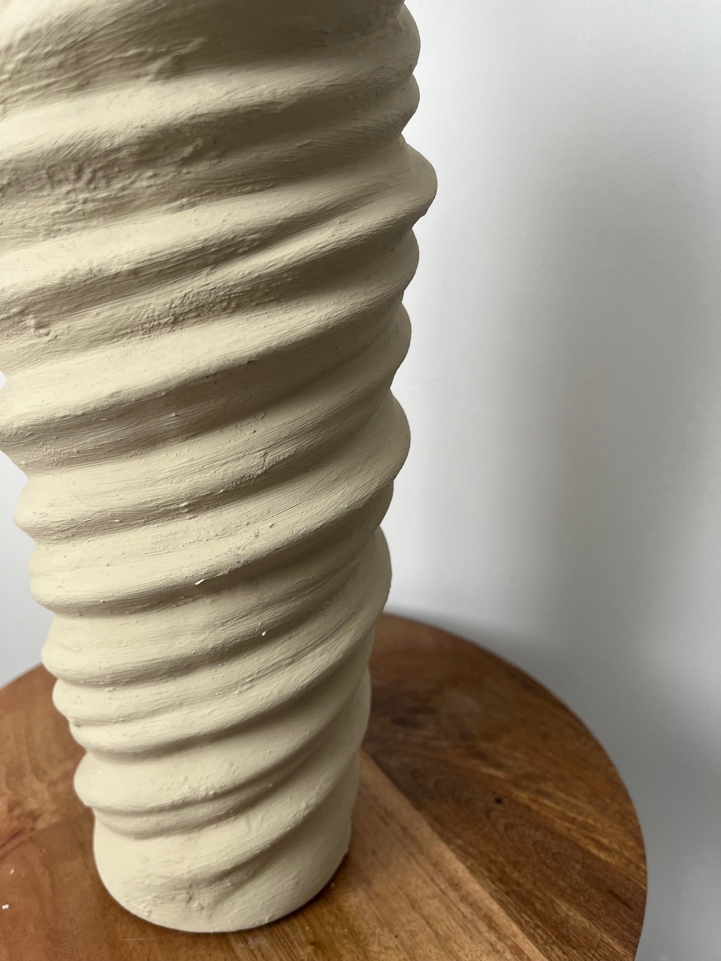 CLOUD  |  soft beige swirl quirky vase