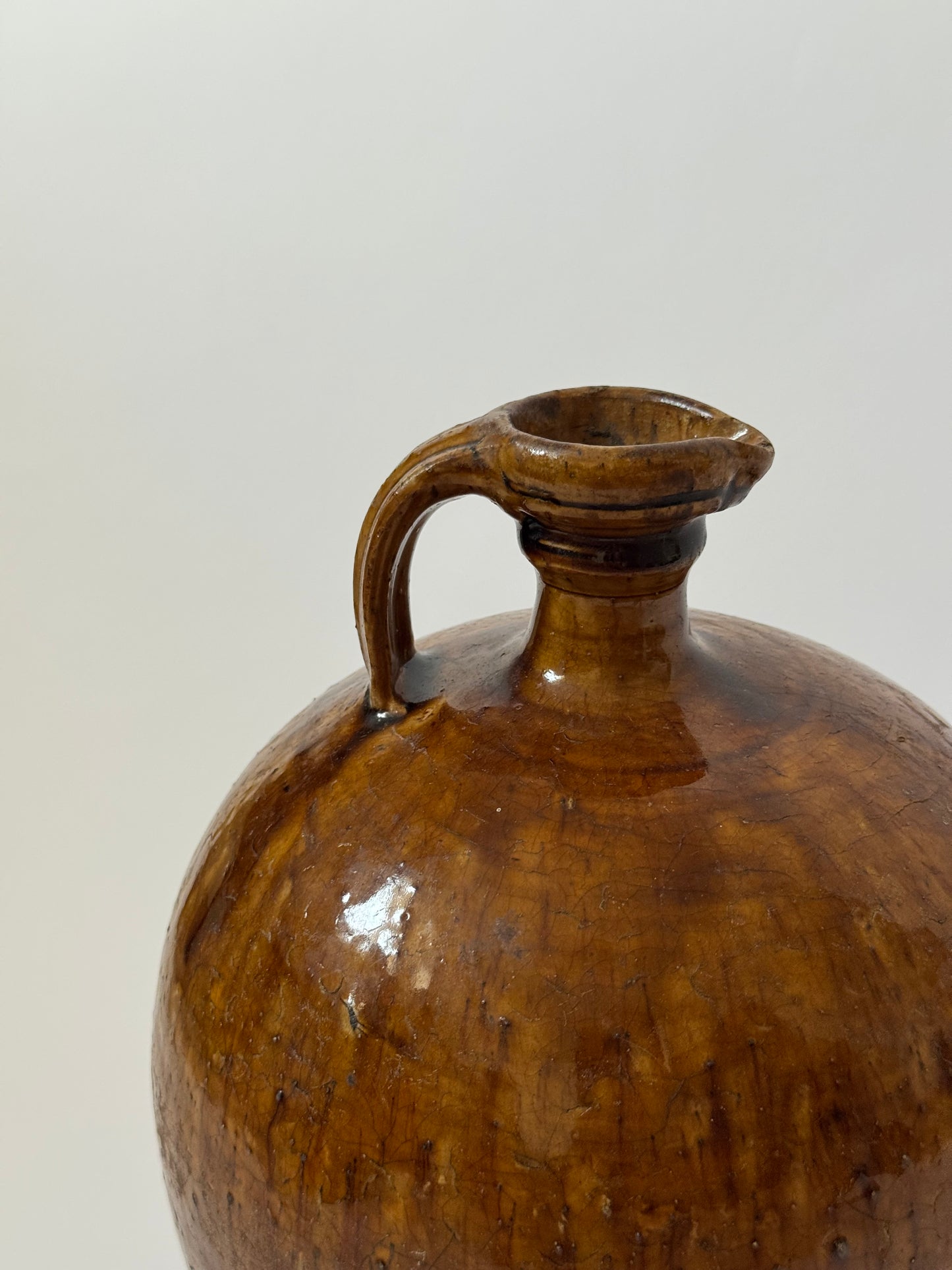 Large Amber Glaze Jug