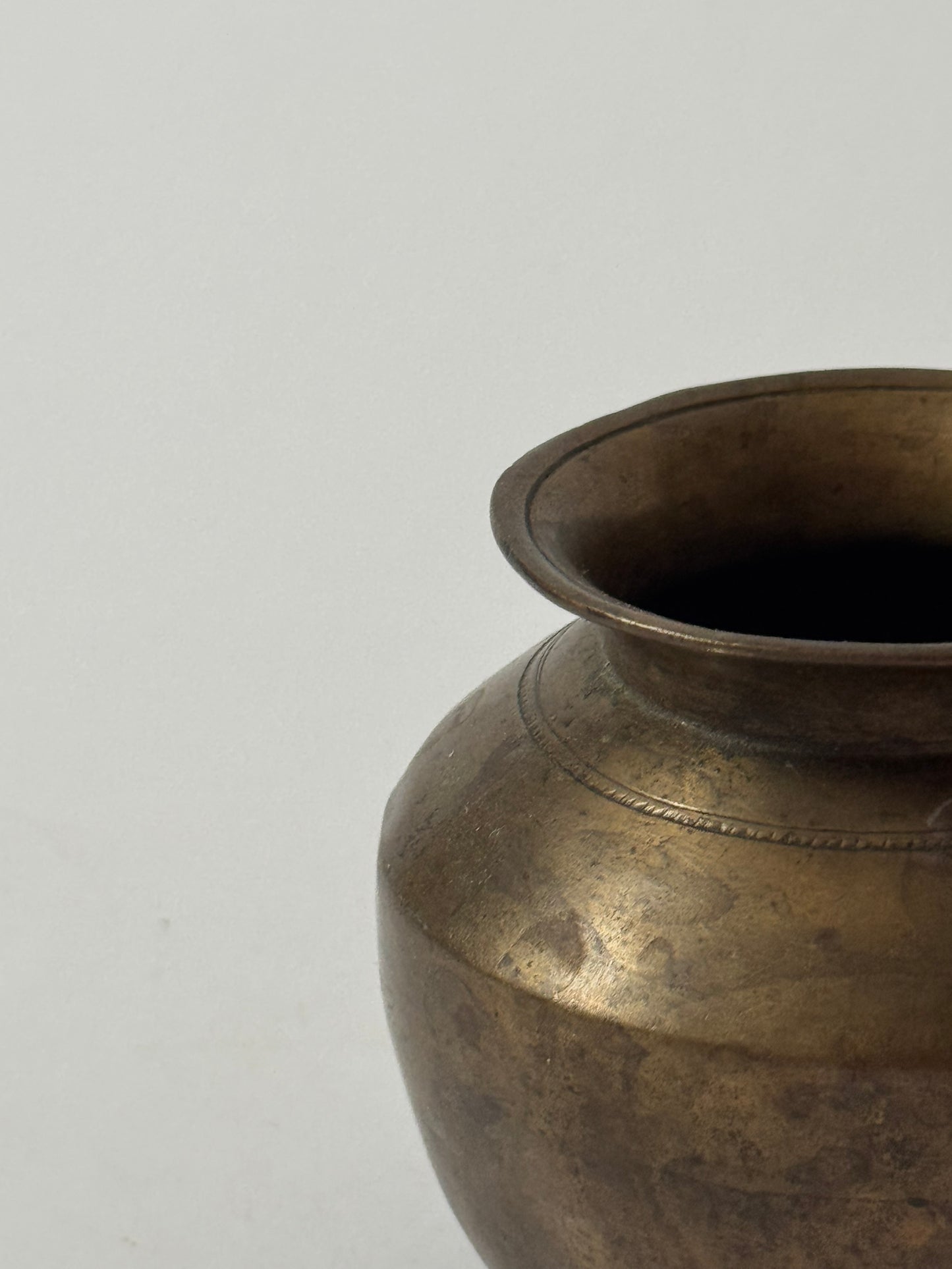Small Vintage Brass Pots