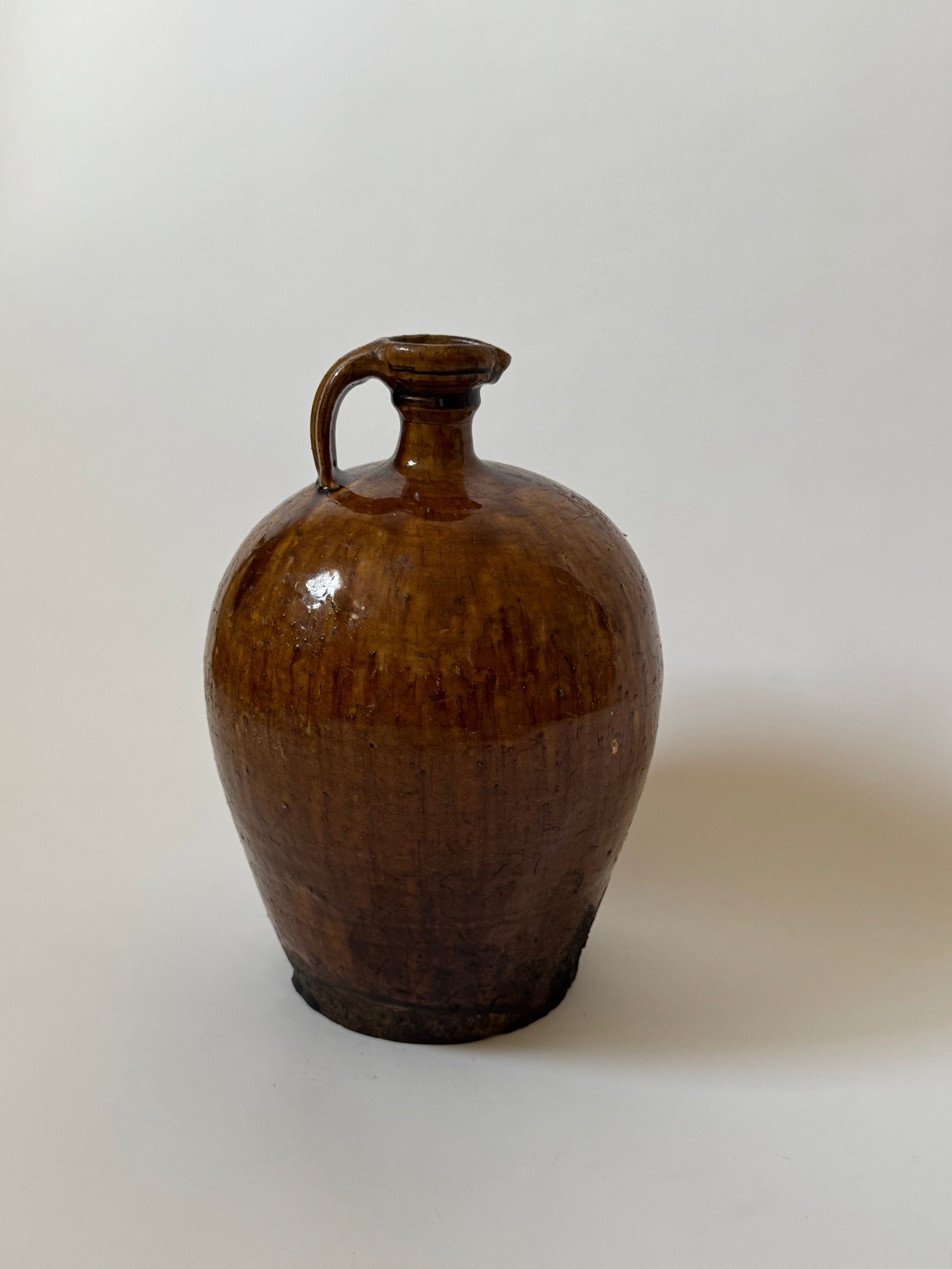 Large Amber Glaze Jug