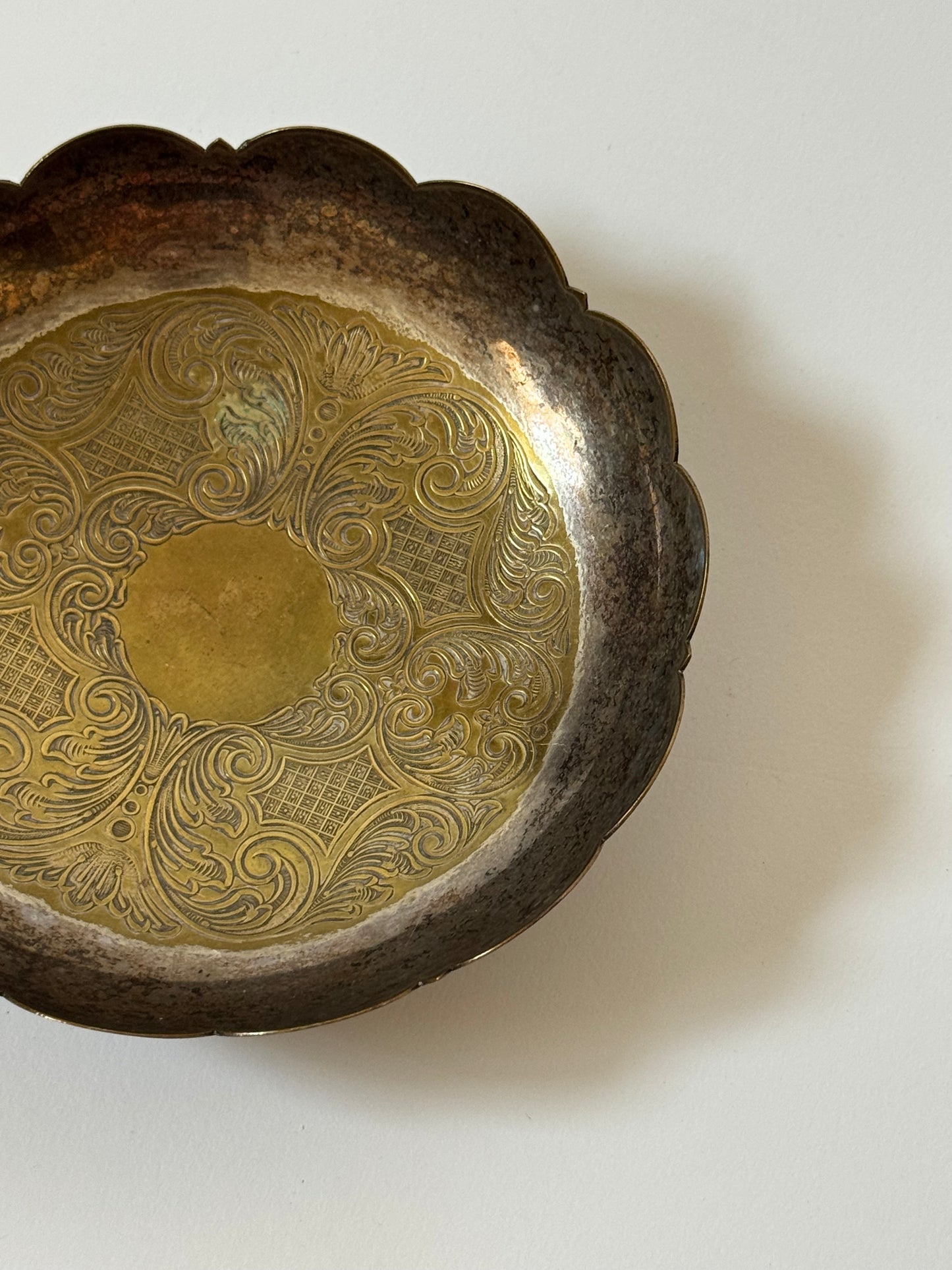 Scalloped Edge Vintage Dish