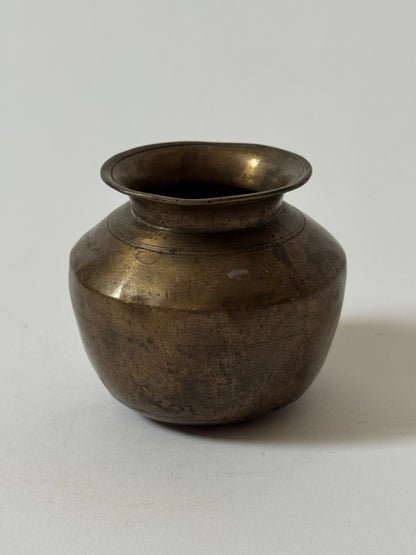 Small Vintage Brass Pots