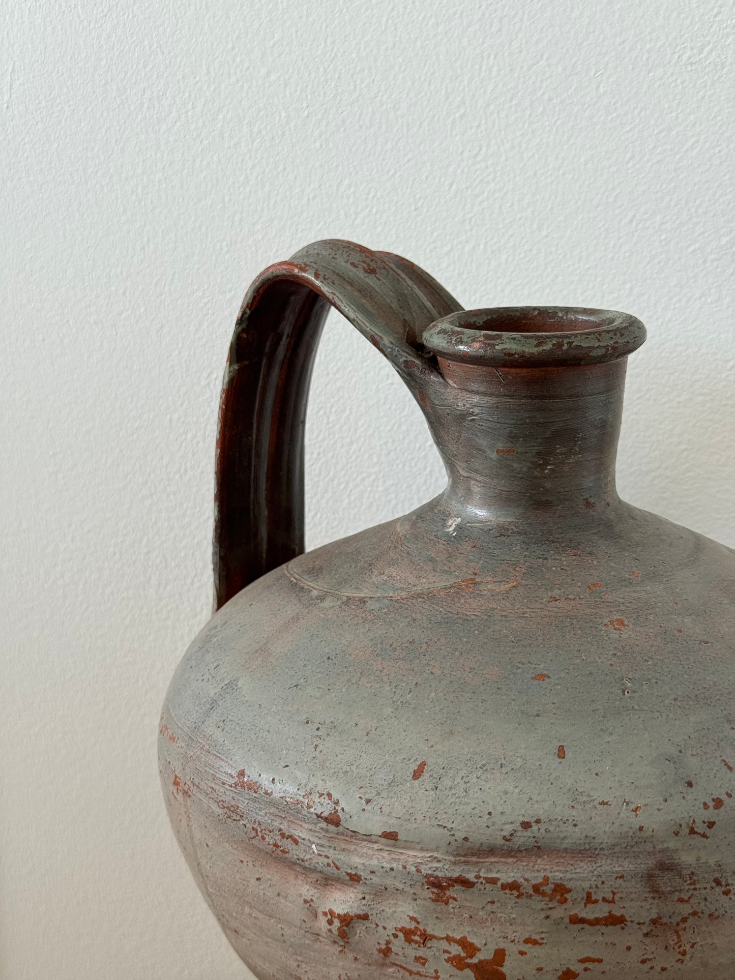 Large vintage terracotta jug