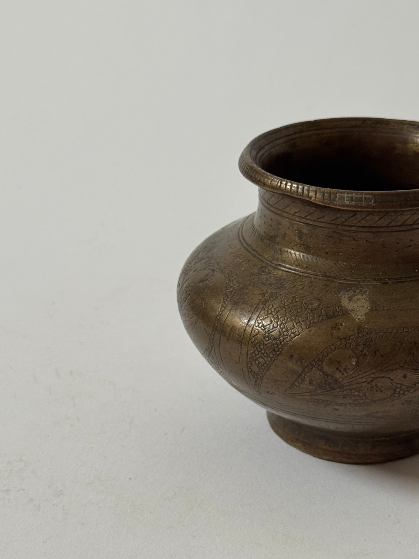 Small Vintage Brass Pots