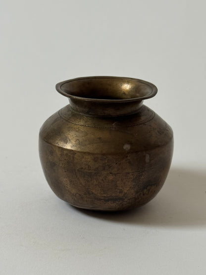 Small Vintage Brass Pots