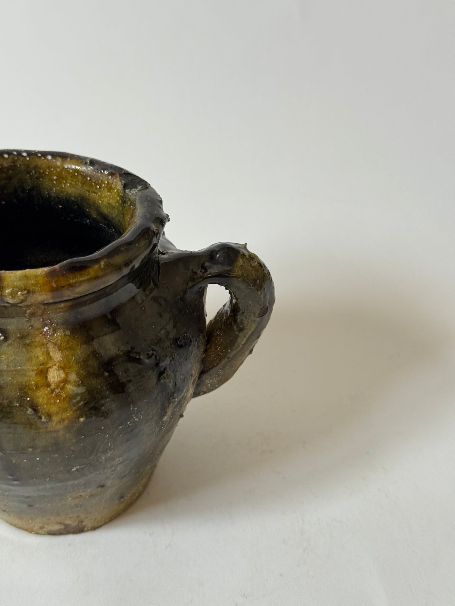 Deep Olive Twin Handle Moroccan Pot