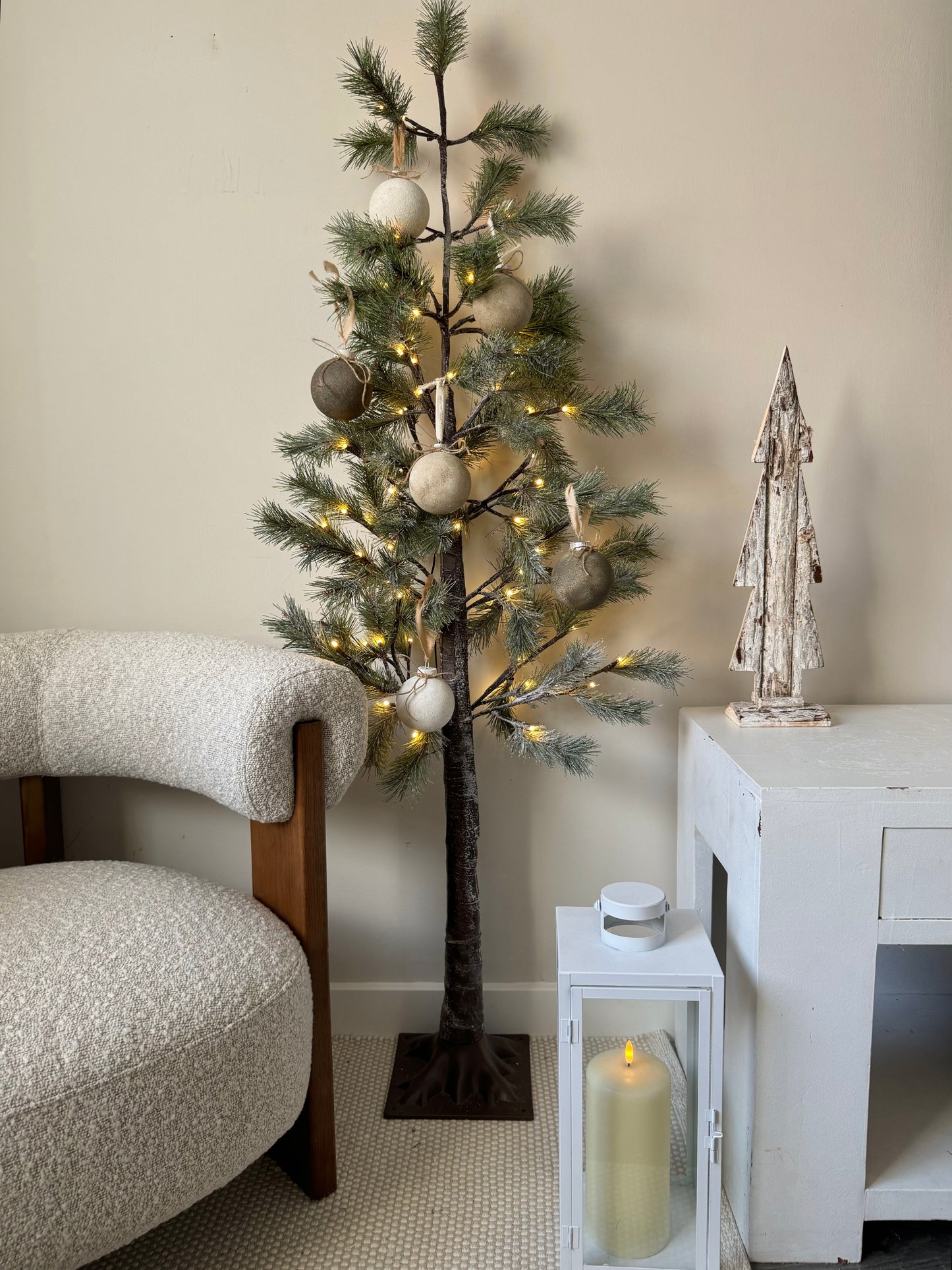 Rustic up-cycled bauble SET OF 3