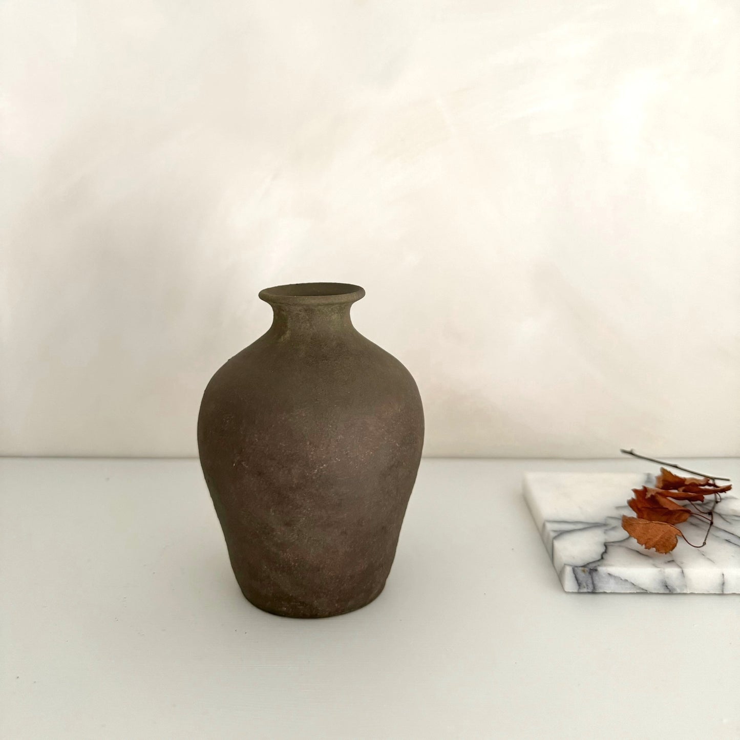 EARTH  |  Small dark earthy brown vase