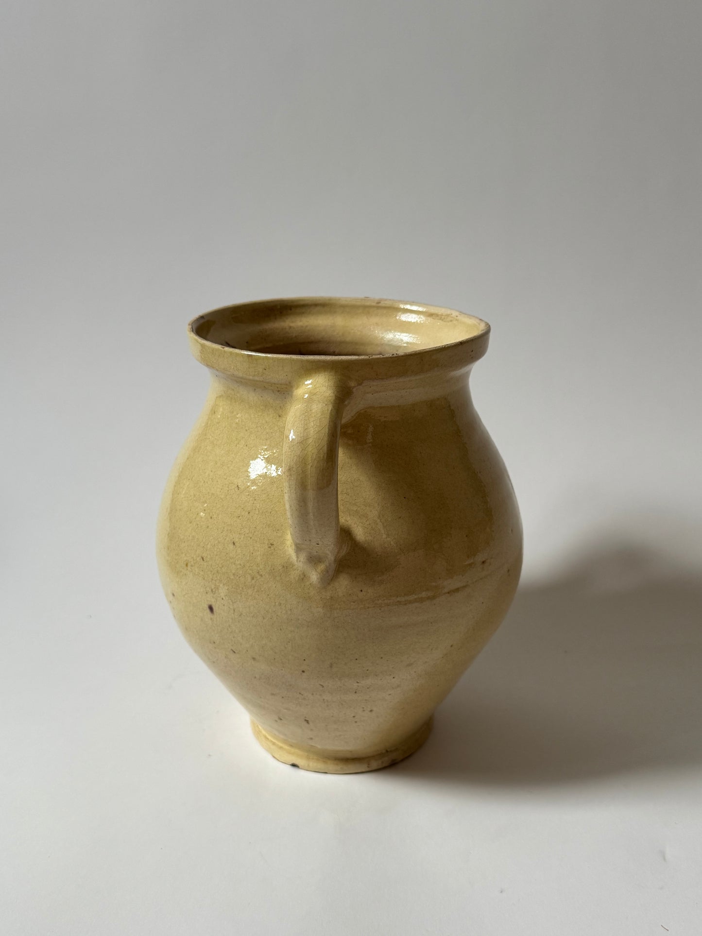 Butter Yellow Twin Handled Vessel