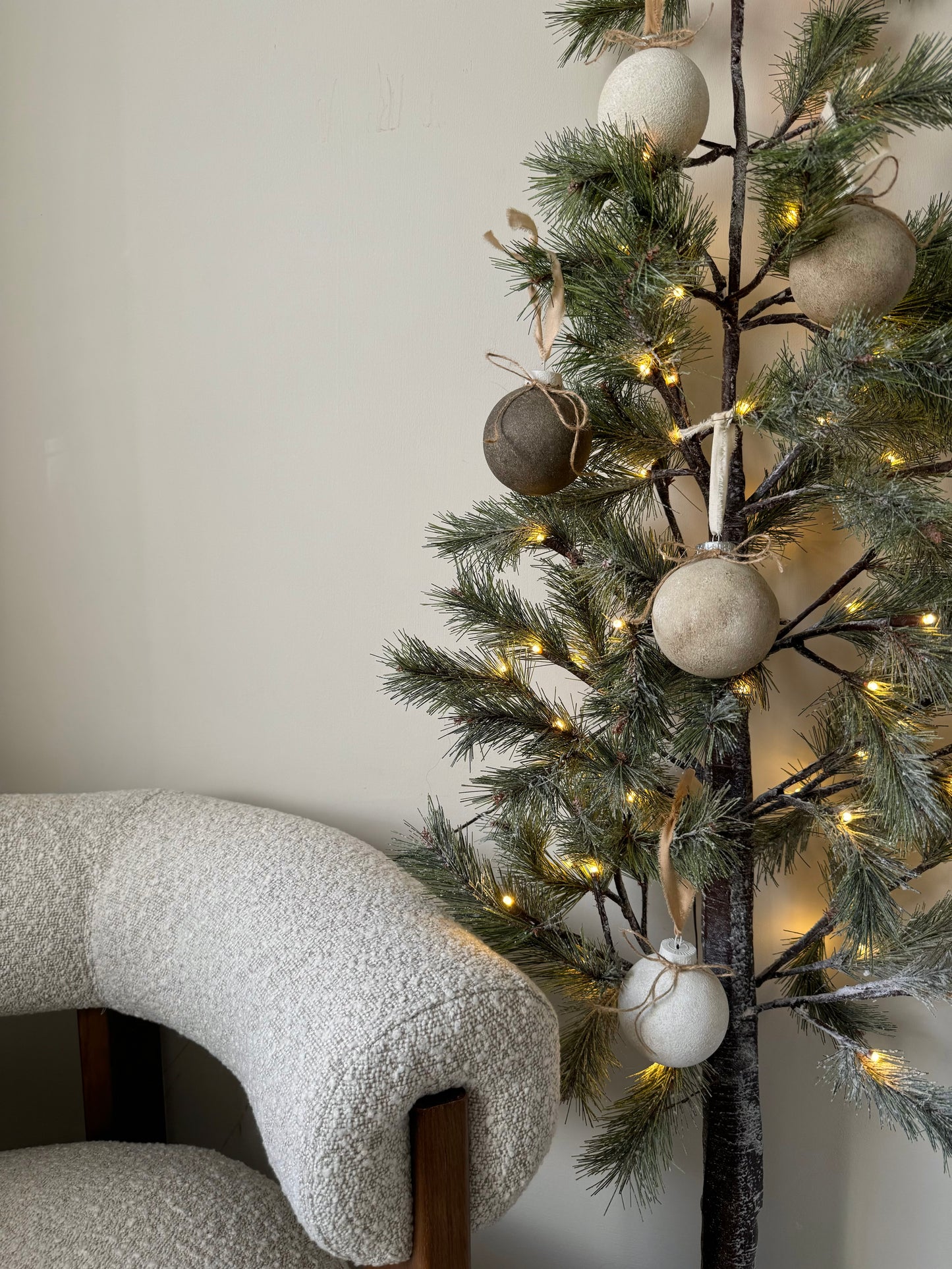 Rustic up-cycled bauble SET OF 3