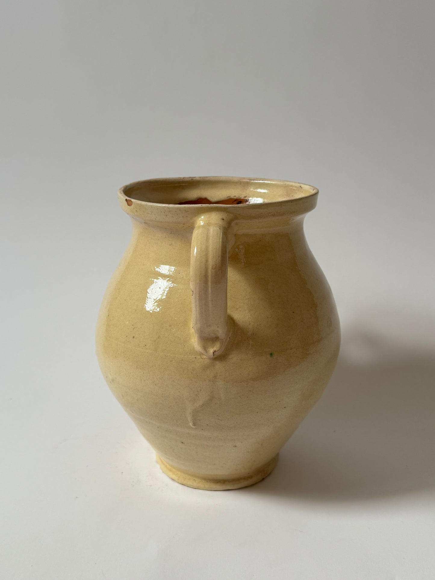 Butter Yellow Twin Handled Vessel