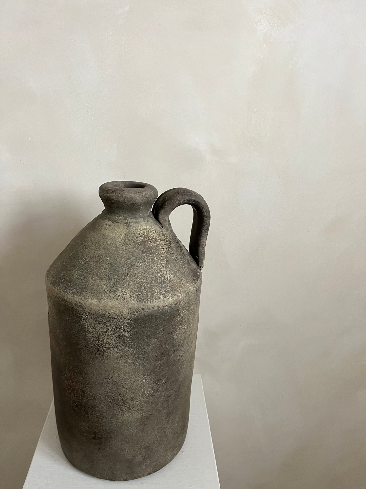 EARTH  | large earthy brown rustic handled pot