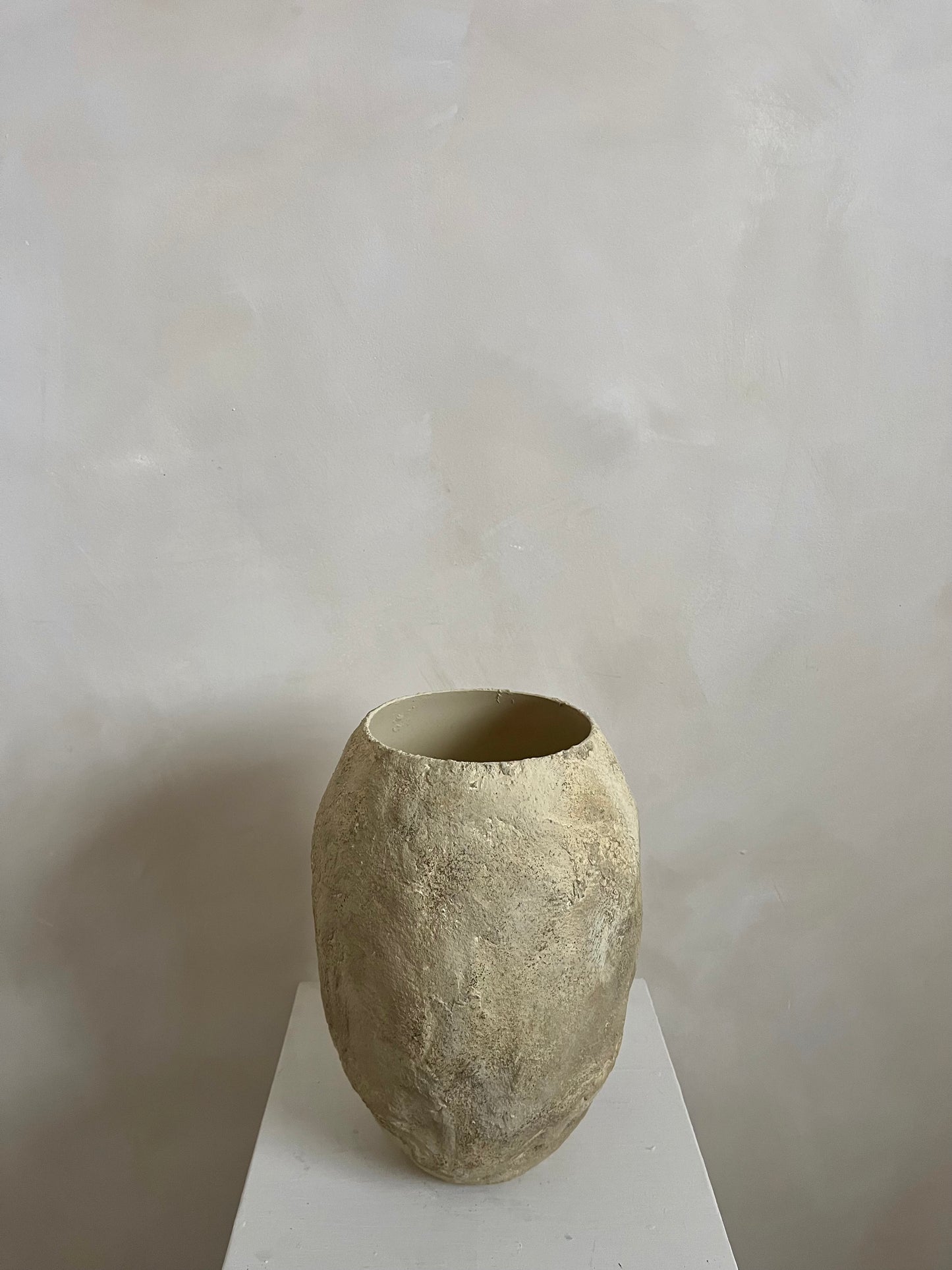 EARTH  | earthy beige brown heavily textured rustic pot