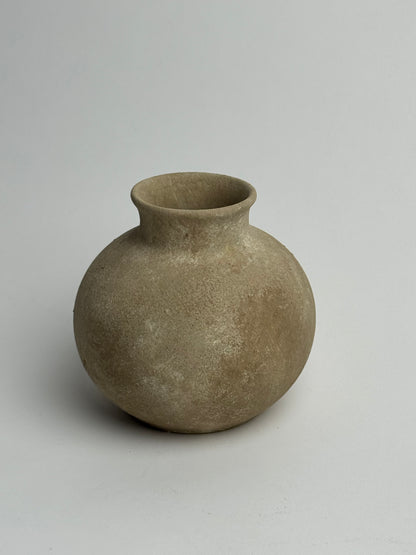 Up-Cycled | Small Brown Beige Rounded Pot