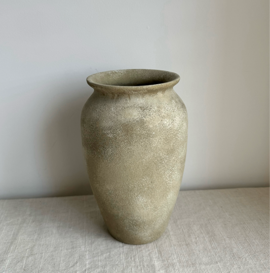 EARTH  |  Light brown beige stone effect vase