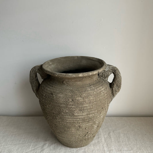 EARTH  |  textured earthy handled pot