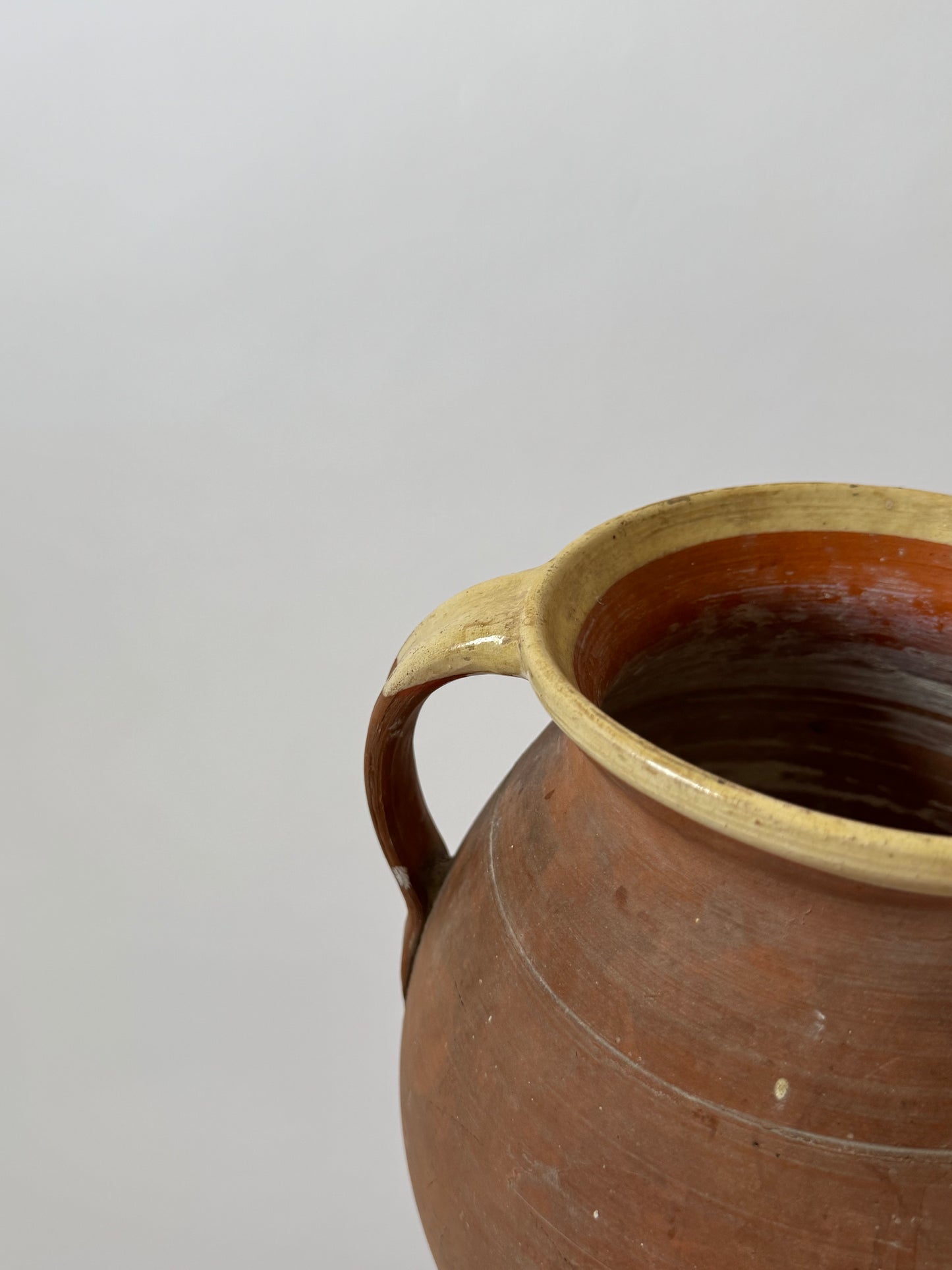 Large Aged Terracotta Jug