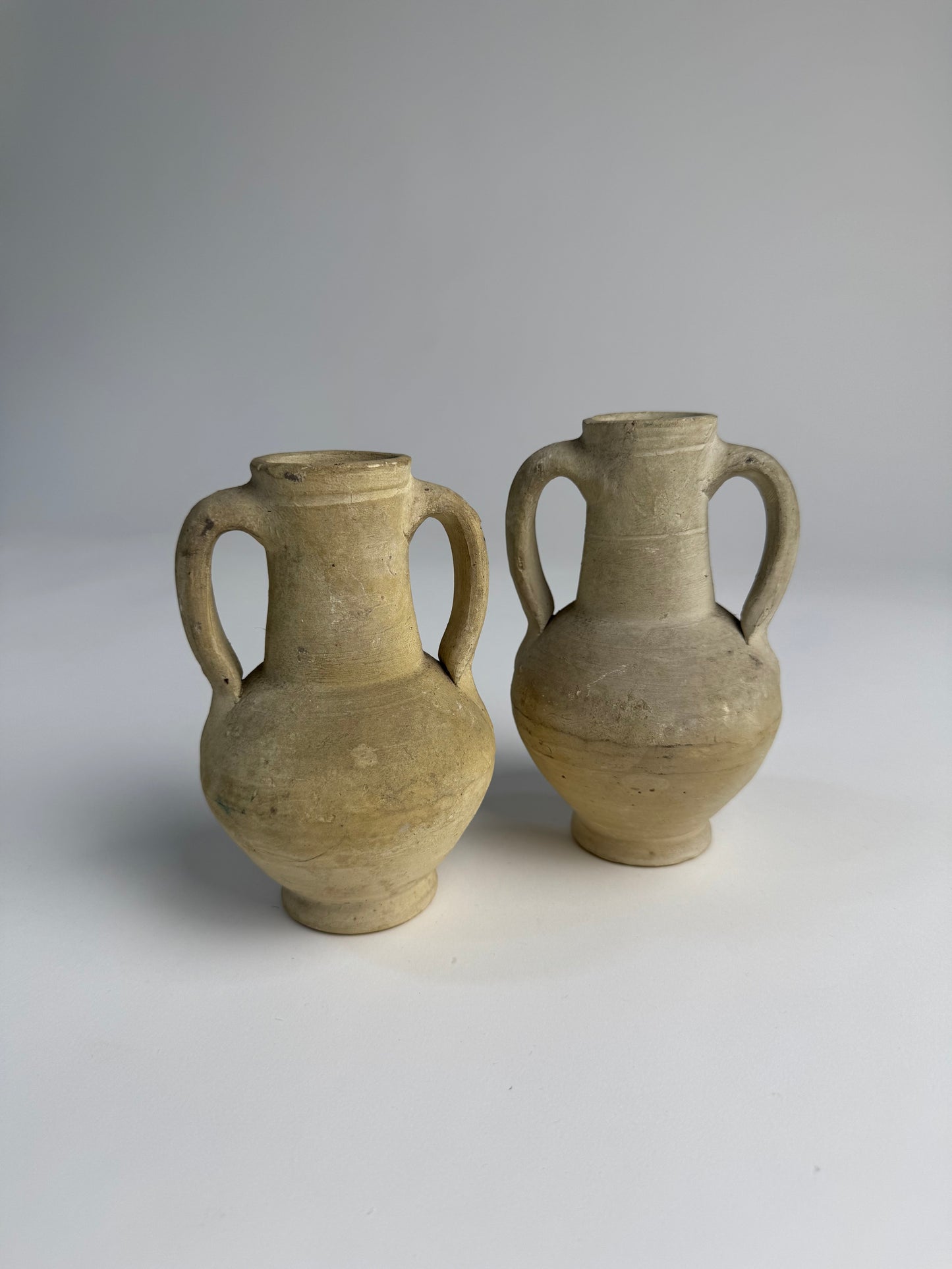 Double handled stoneware amphoras
