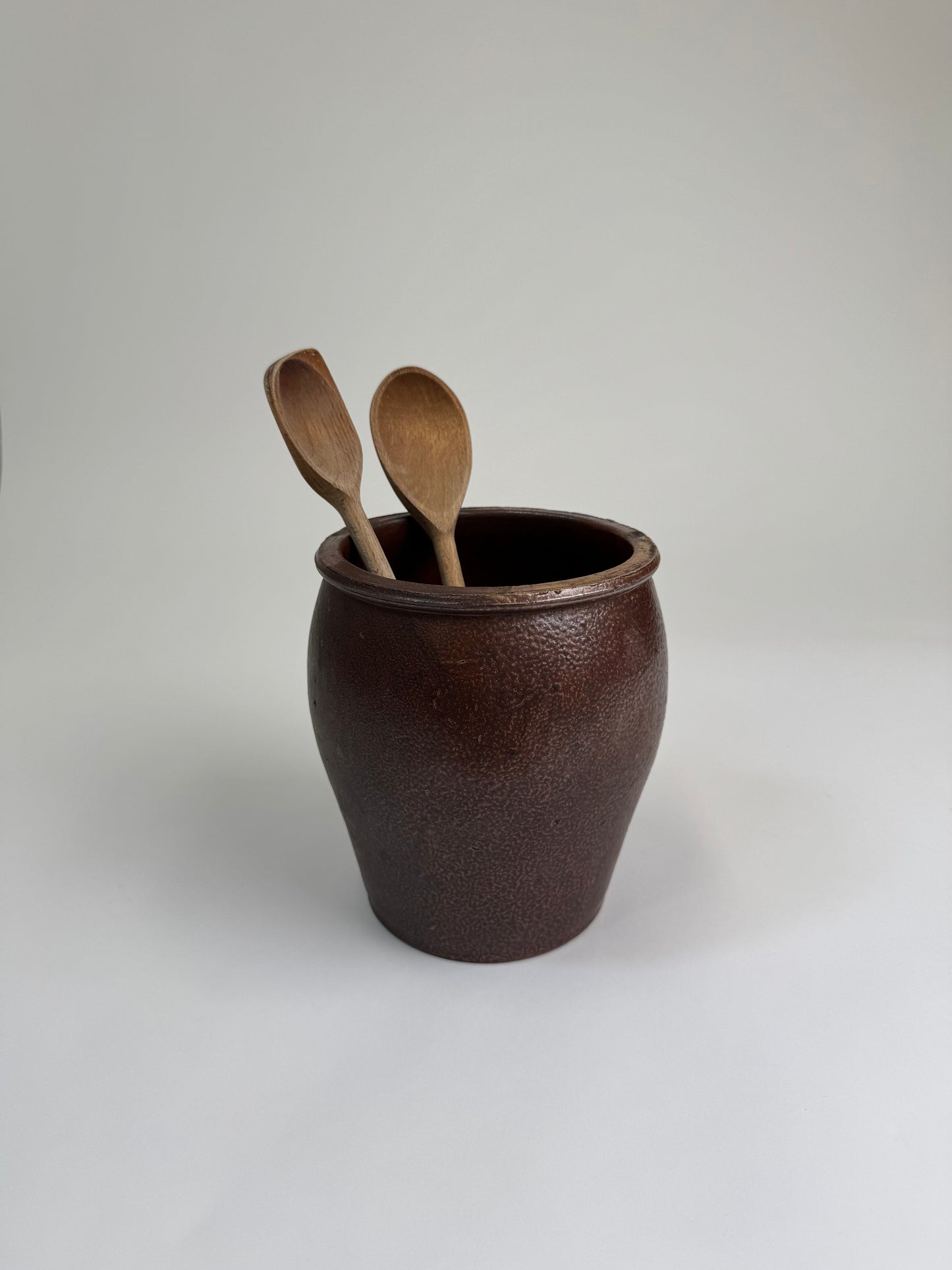 Vintage brown earthenware pot