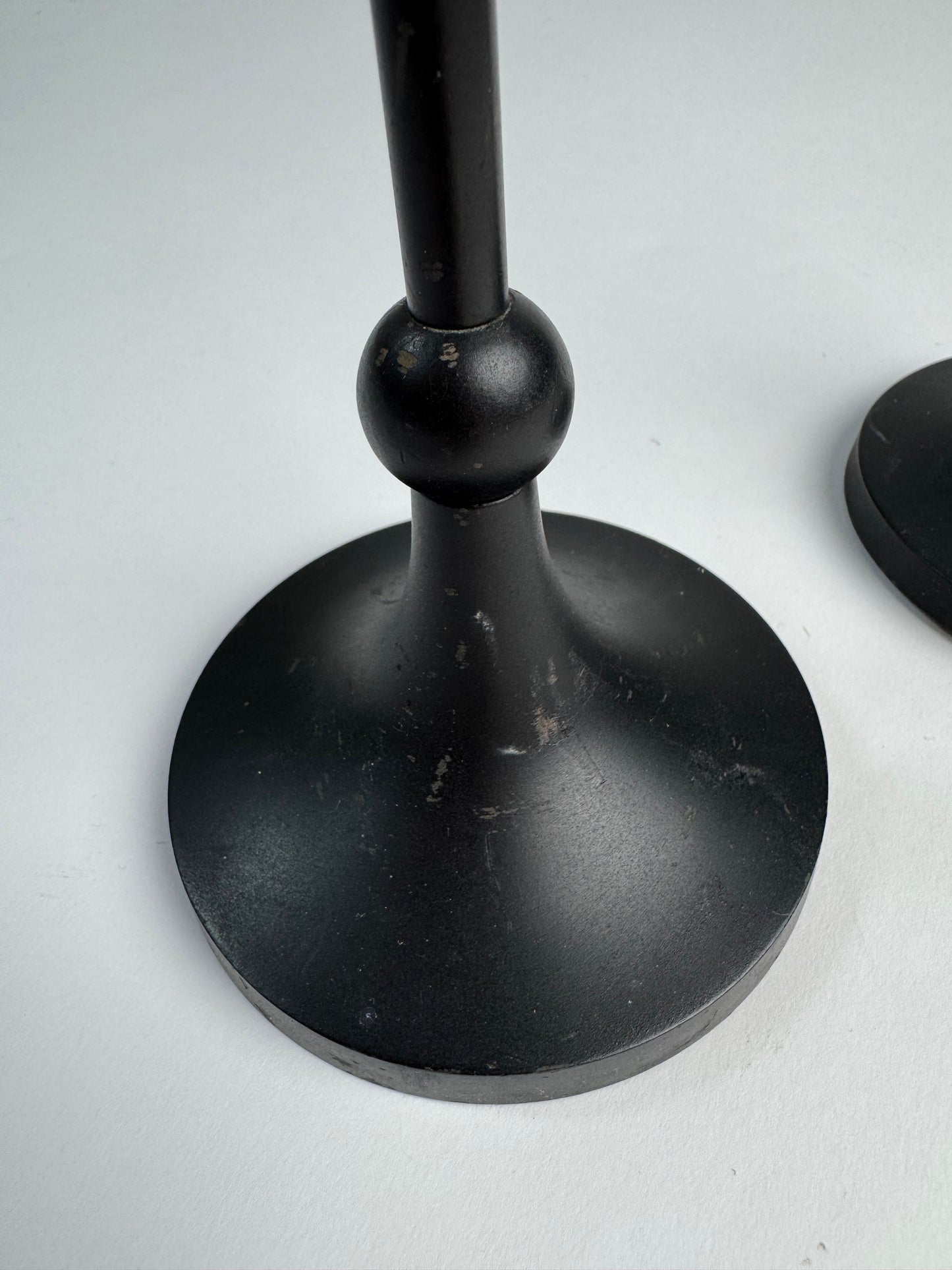 Pair of Cast Iron Candlesticks