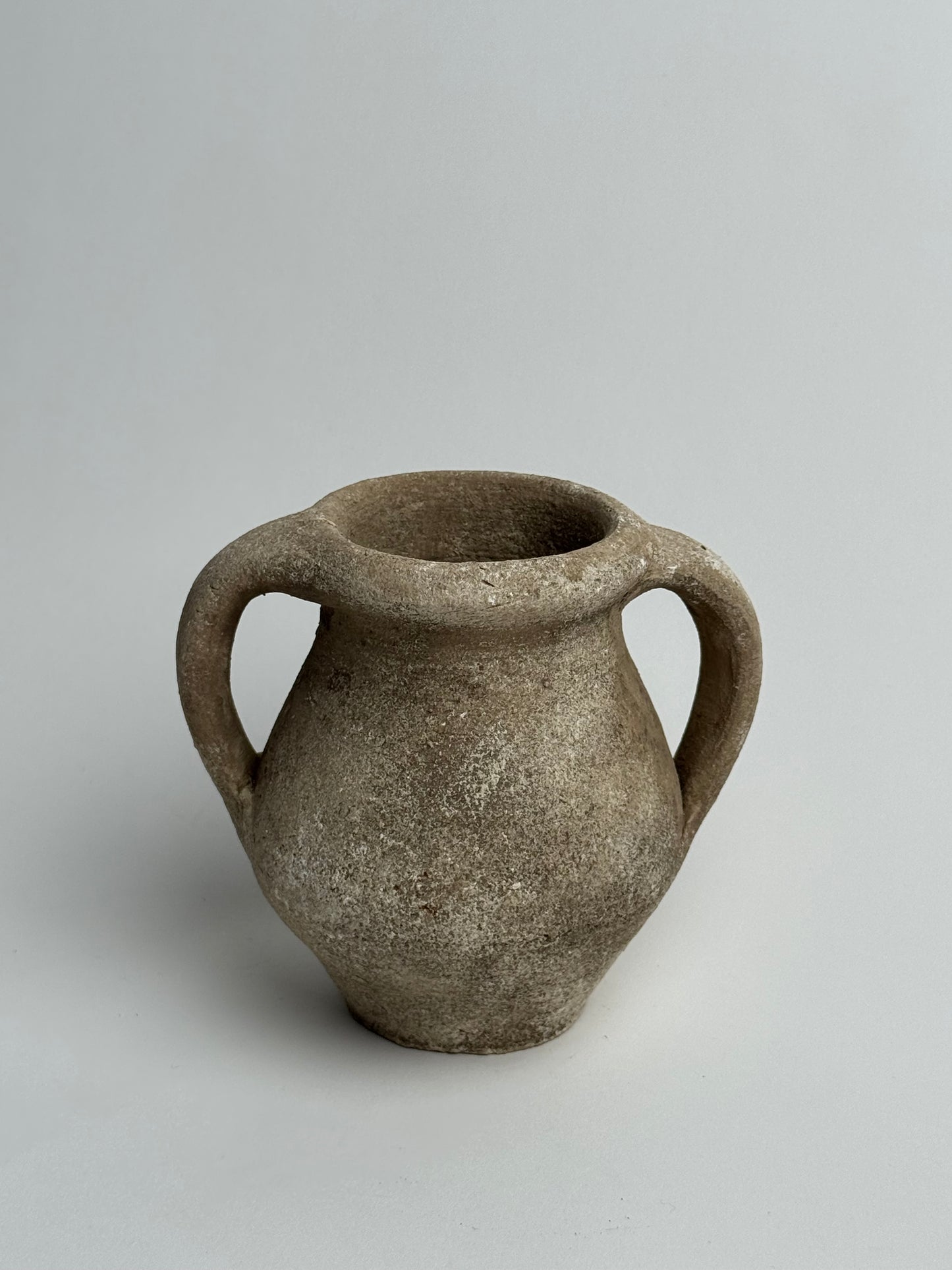 Up-Cycled | Beige Patina-Effect Double Handled Pot