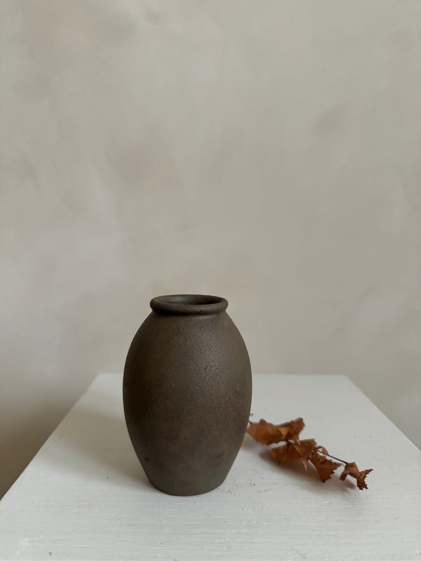 EARTH  |  Mini dark earthy brown vase