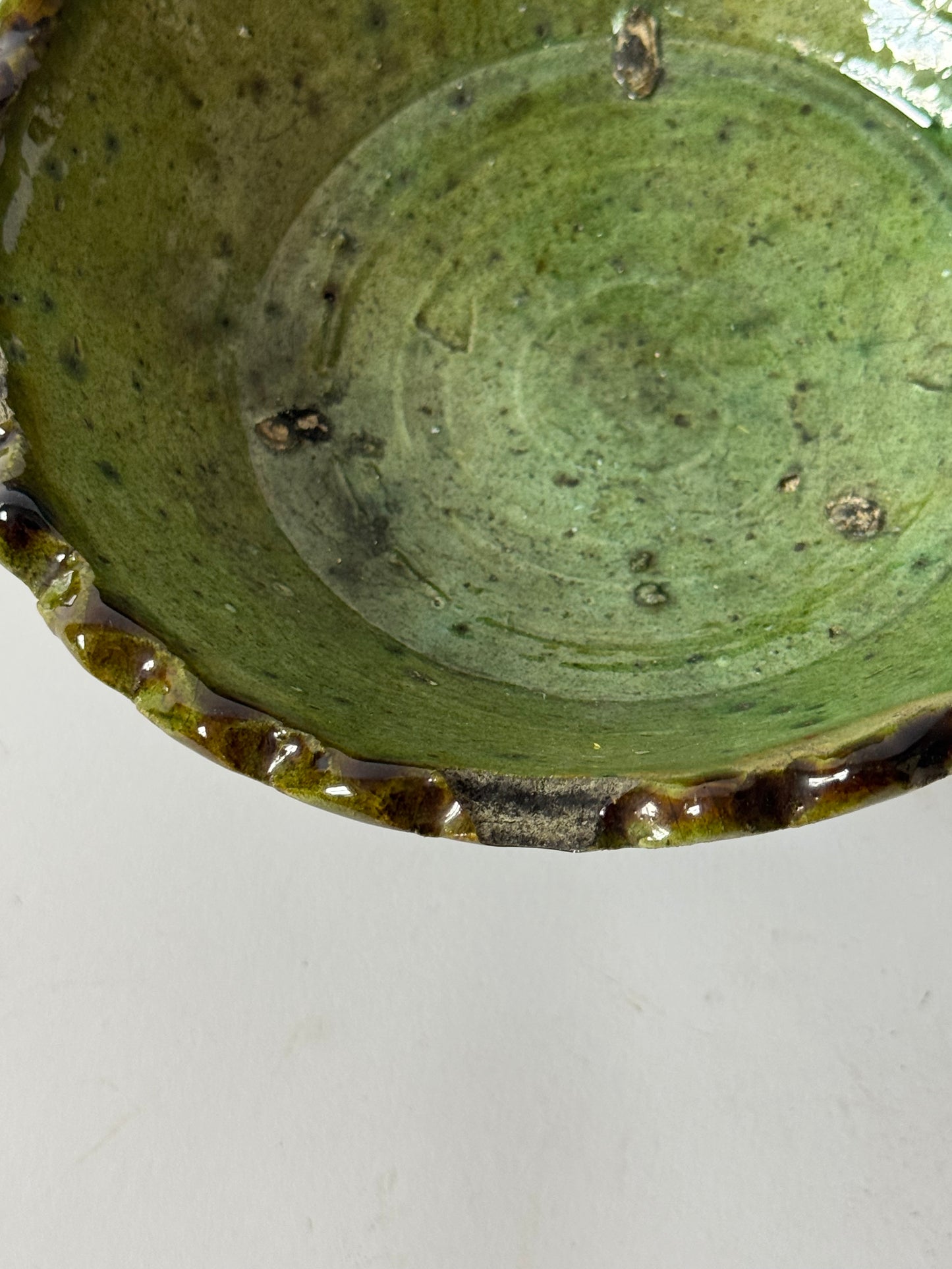 Green Moroccan Pedestal Bowl