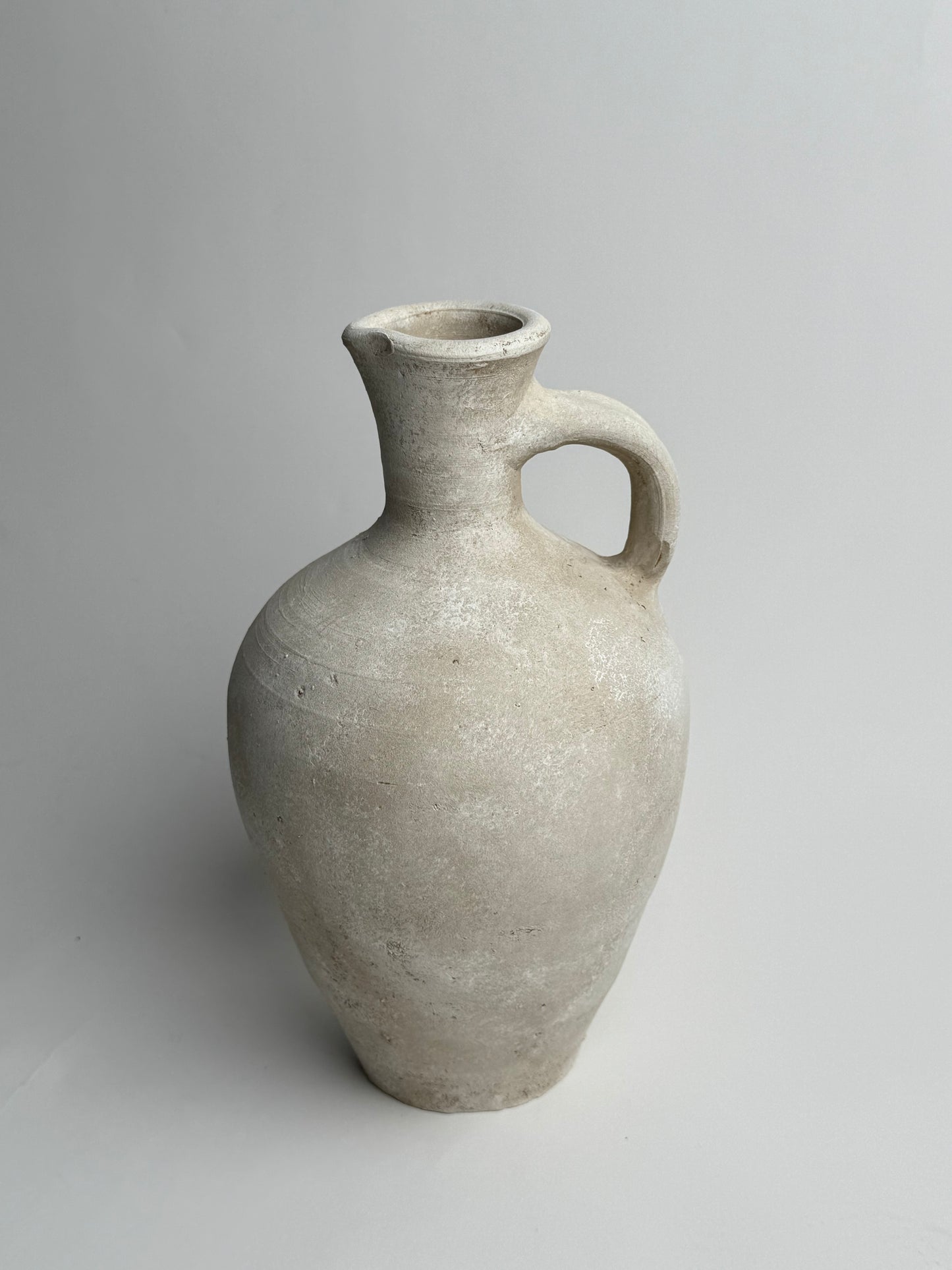 Up-Cycled | Large Off-White Mediterranean Style Jug