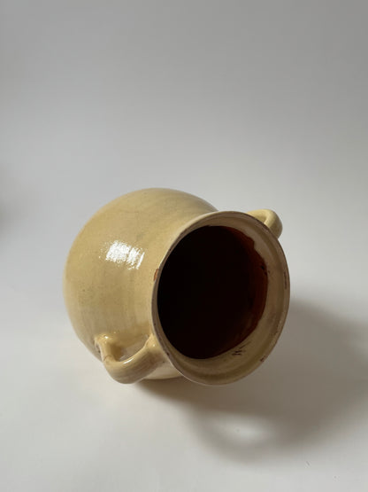 Butter Yellow Twin Handled Vessel